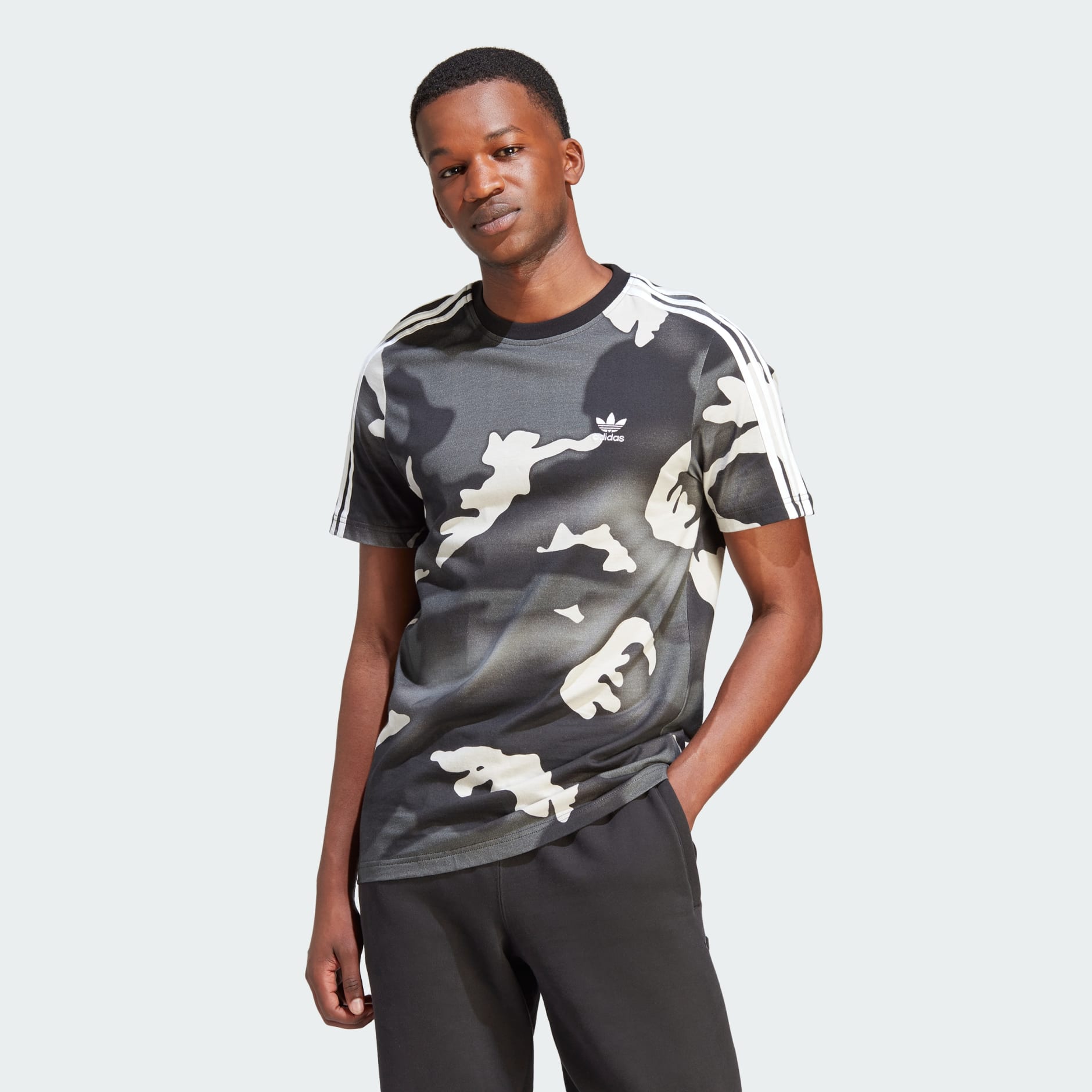 Tee Clothing Arabia Print Saudi | Black Men\'s Graphics - Allover adidas - Camo