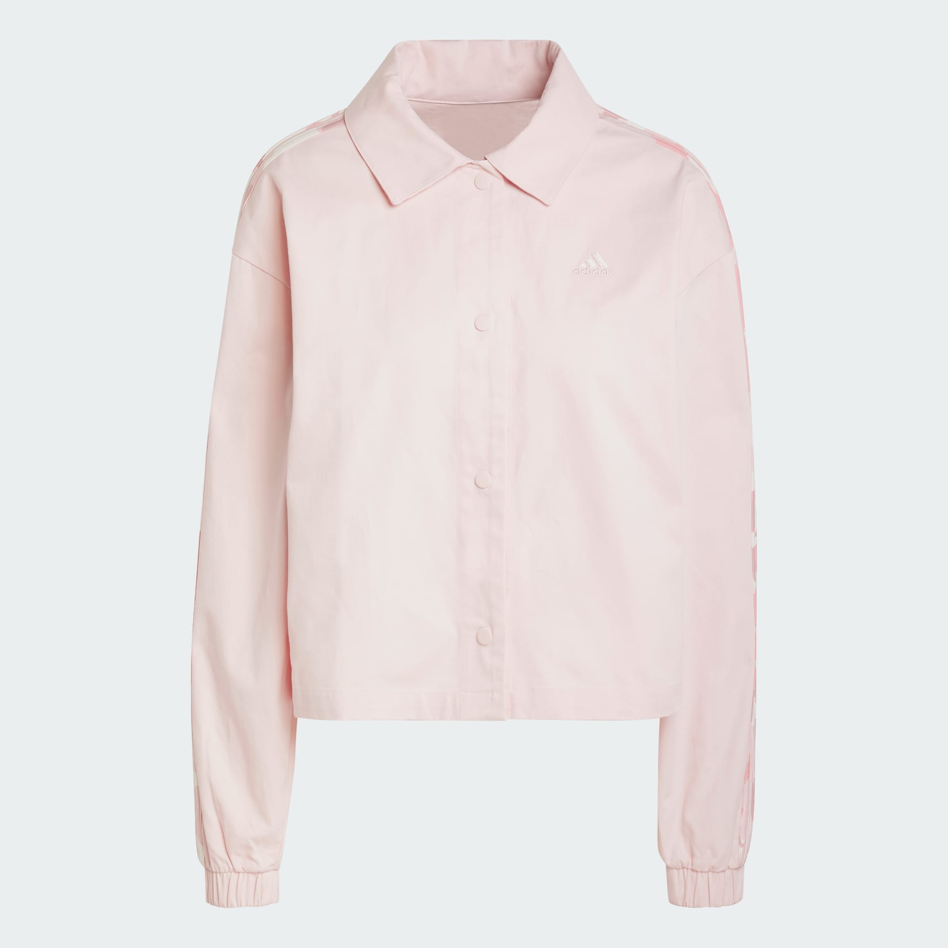 Essentials Camo Printed 3-Stripes Twill Coach Jacket