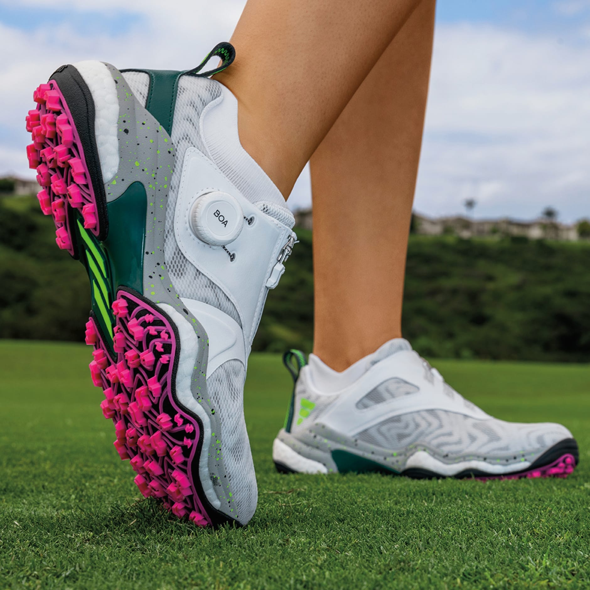 Codechaos Boa 25 Spikeless Golf Shoes - White | adidas Hong Kong