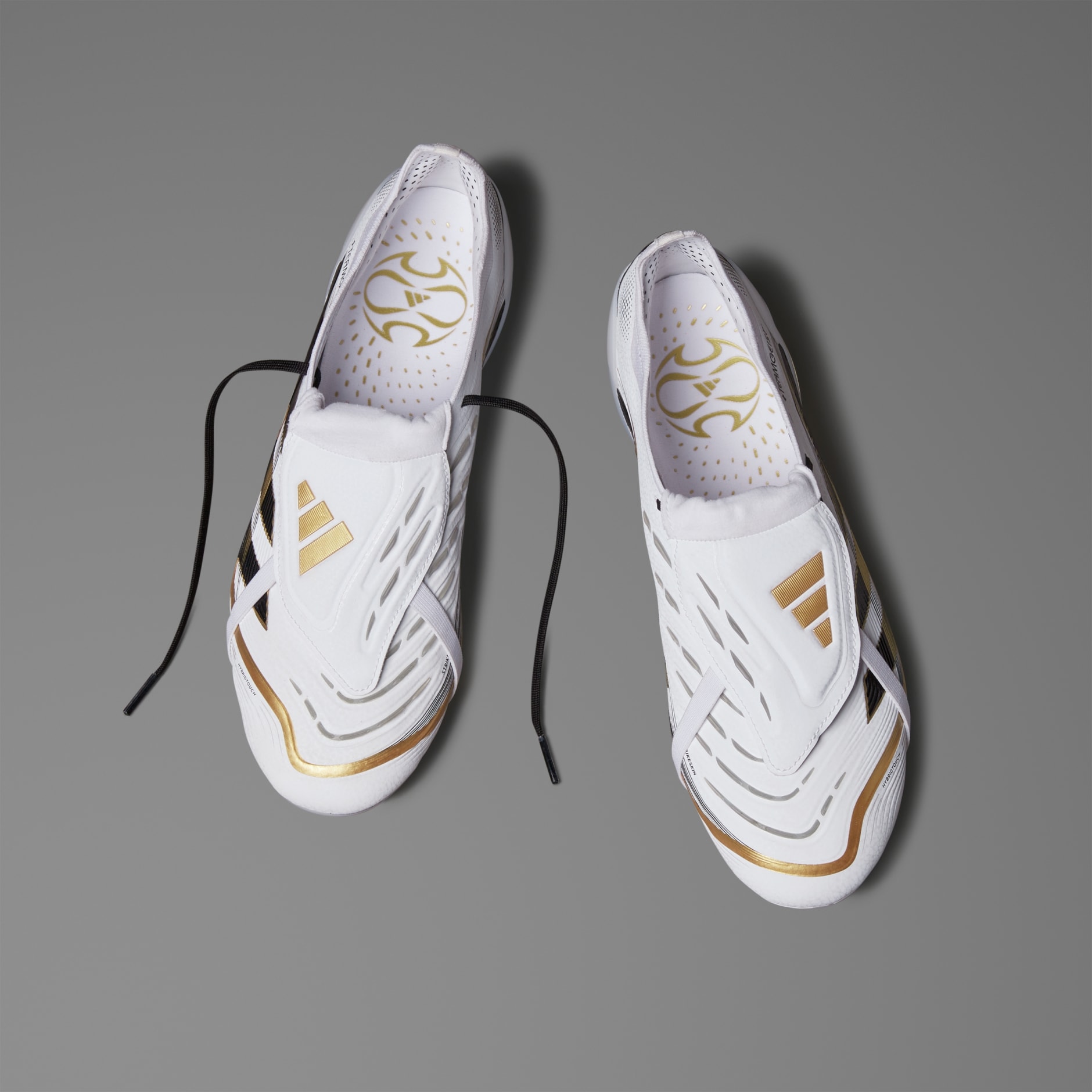 adidas Predator Teamgeist ホワイト/ゴールド adidas Predator Elite Fold-over Tongue FG Teamgeist