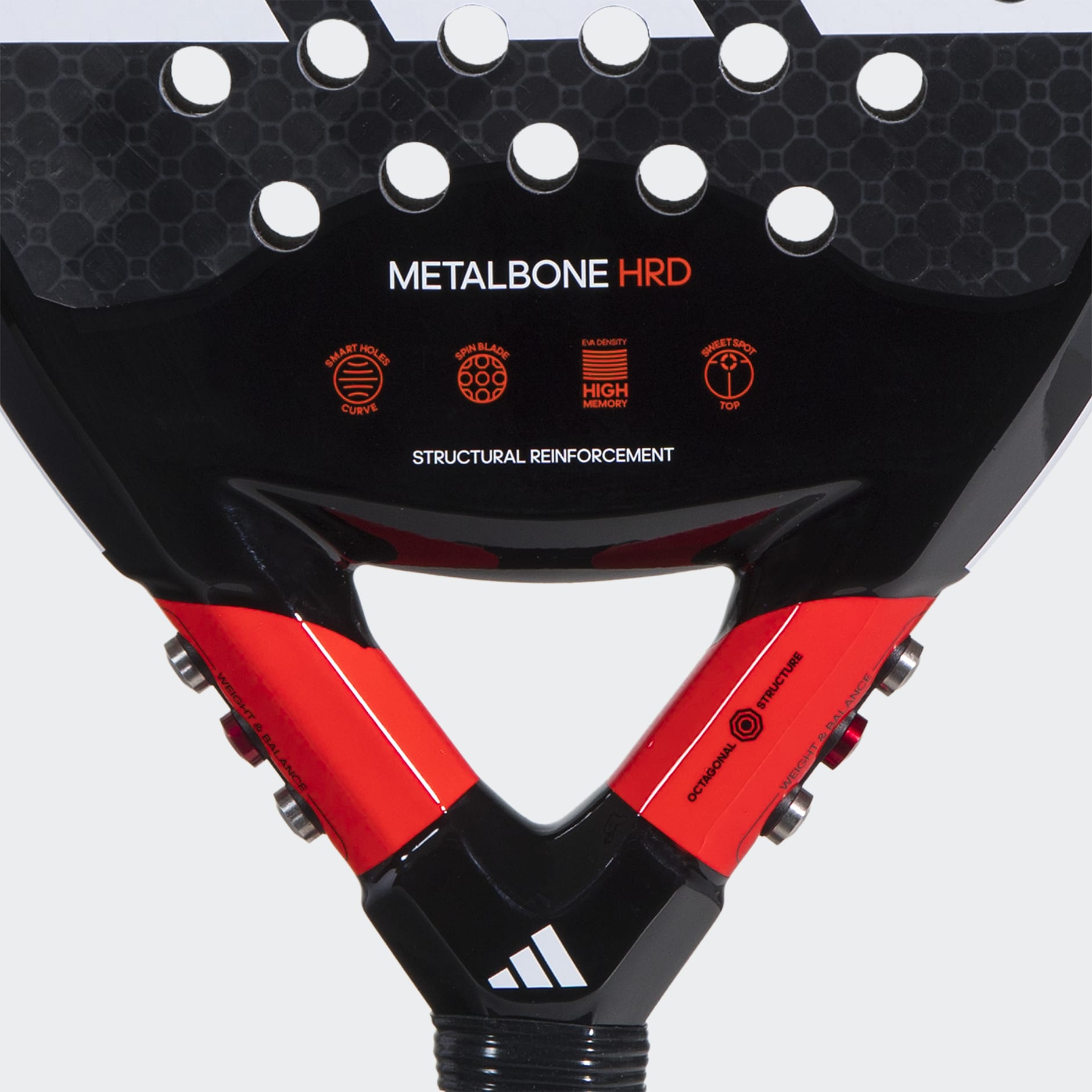 adidas Metalbone Hard 3.2 Padel Racket - Black | BH