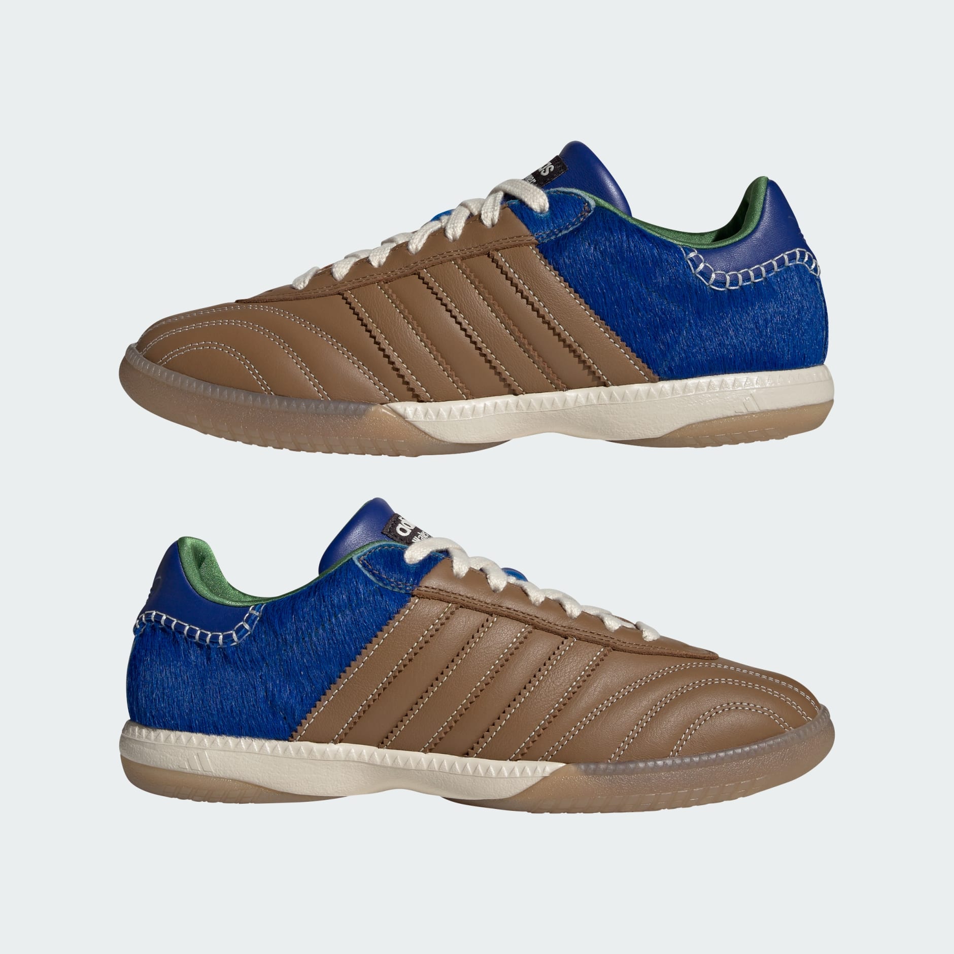 Shoes - Wales Bonner Samba MN Shoes - Blue | adidas Oman