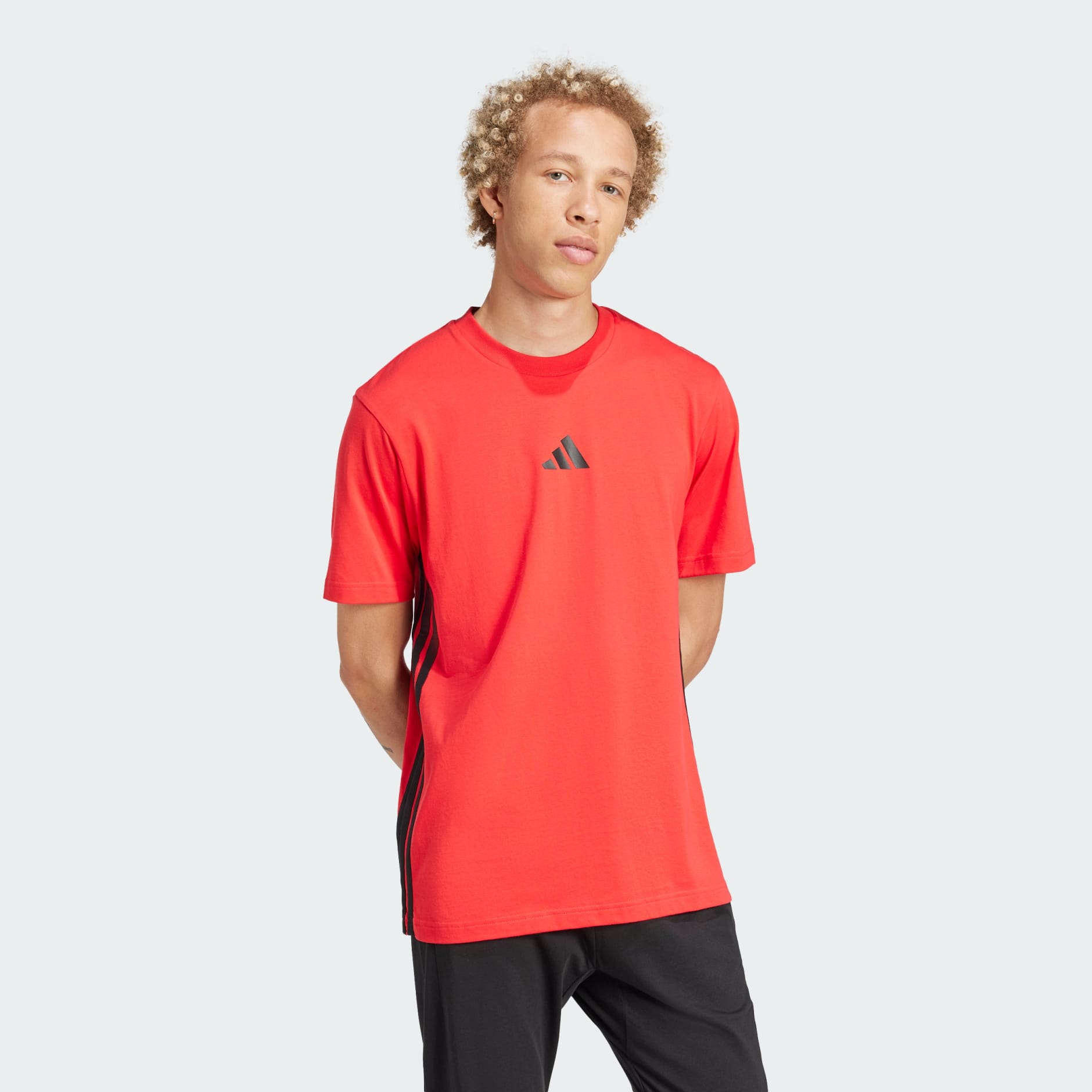 Essentials 3-Stripes Single Jersey Tee