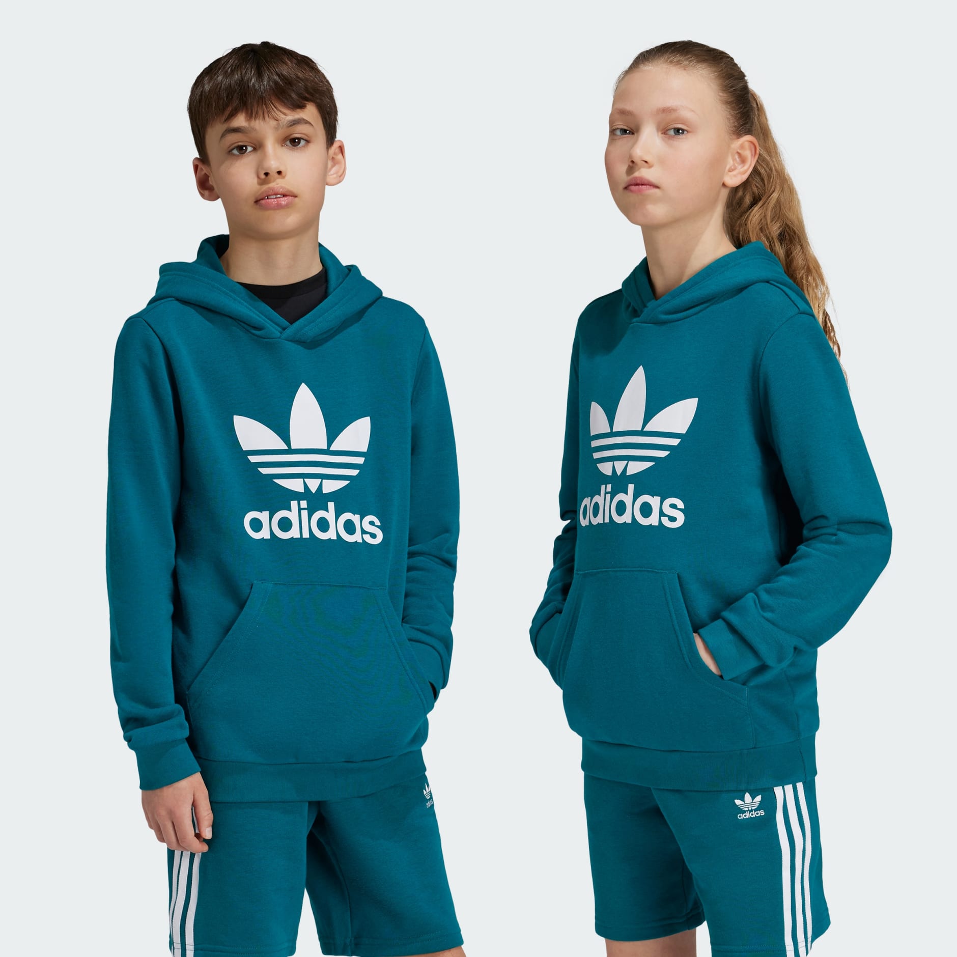 Adidas youth trefoil hoodie online