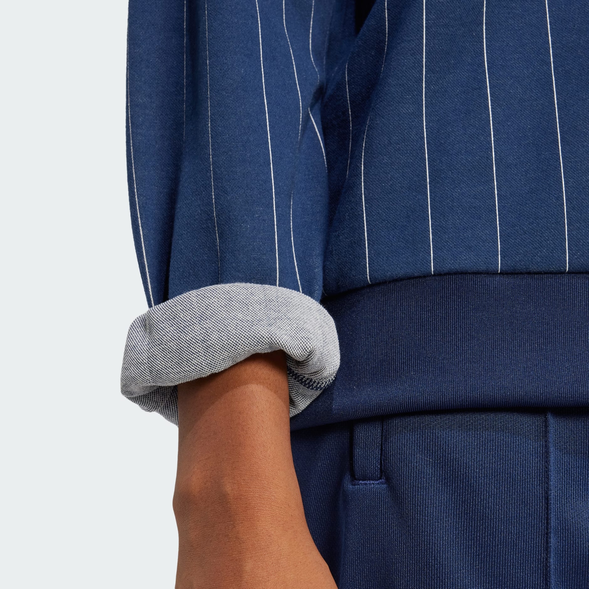 Pinstripe Graphic Sweatshirt