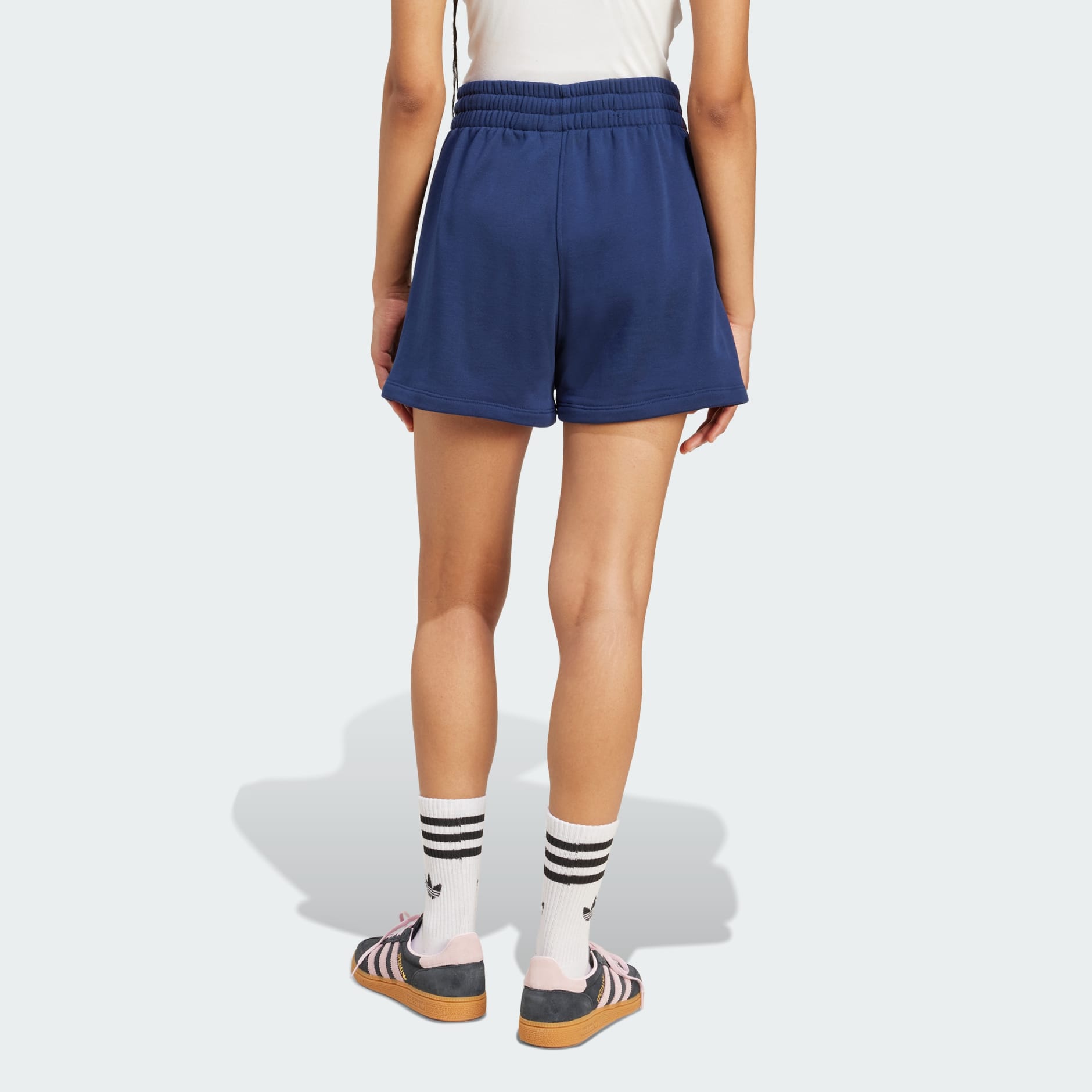 Graphic Crest Loose Shorts