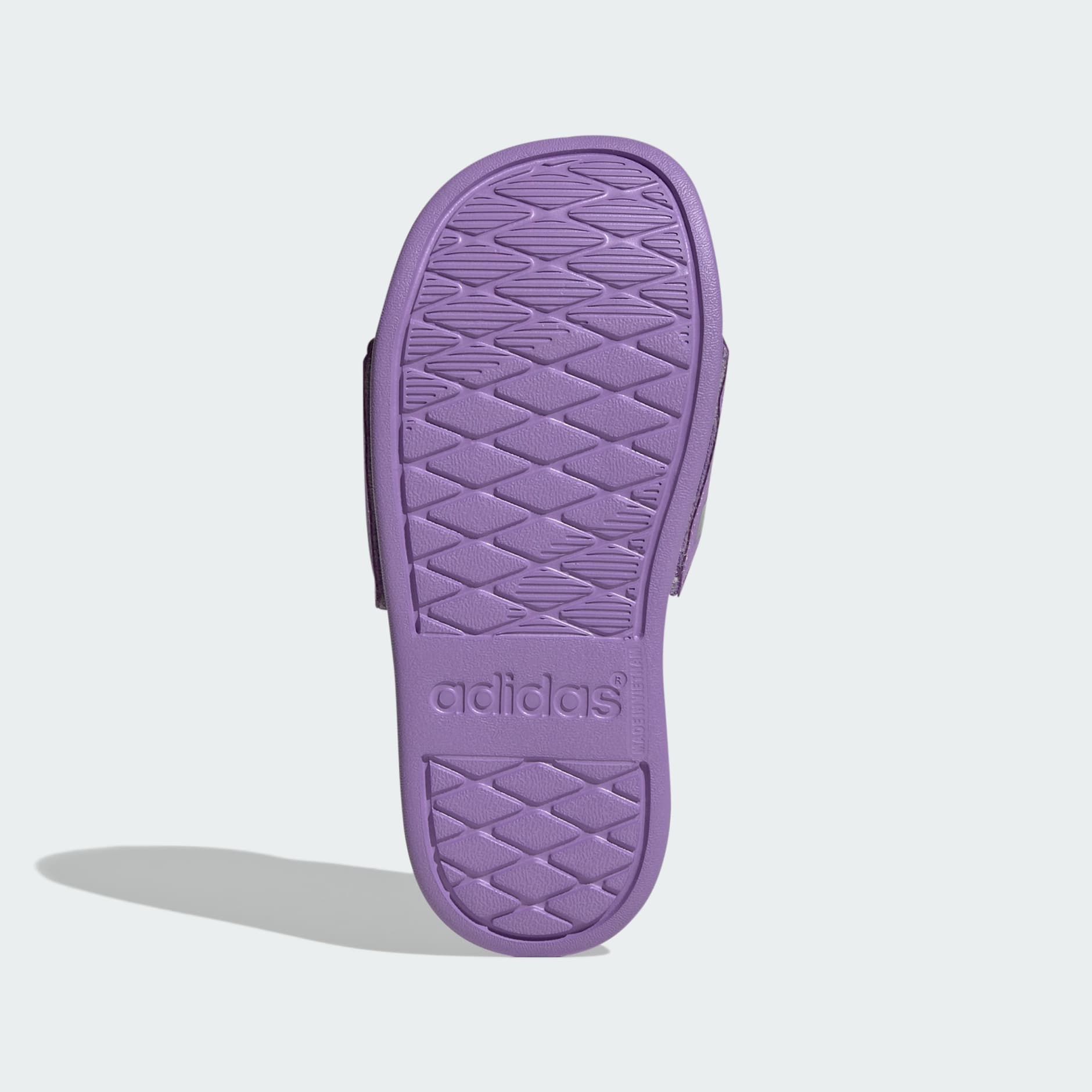 purple adidas slides