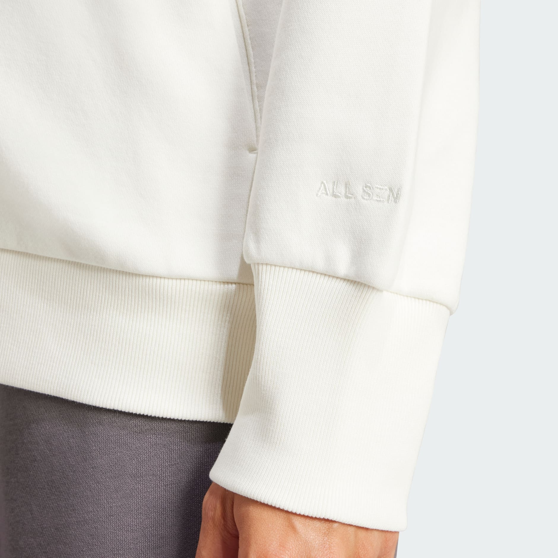 CLOTHING - ALL SZN Fleece Full-Zip Hoodie - White | adidas Oman