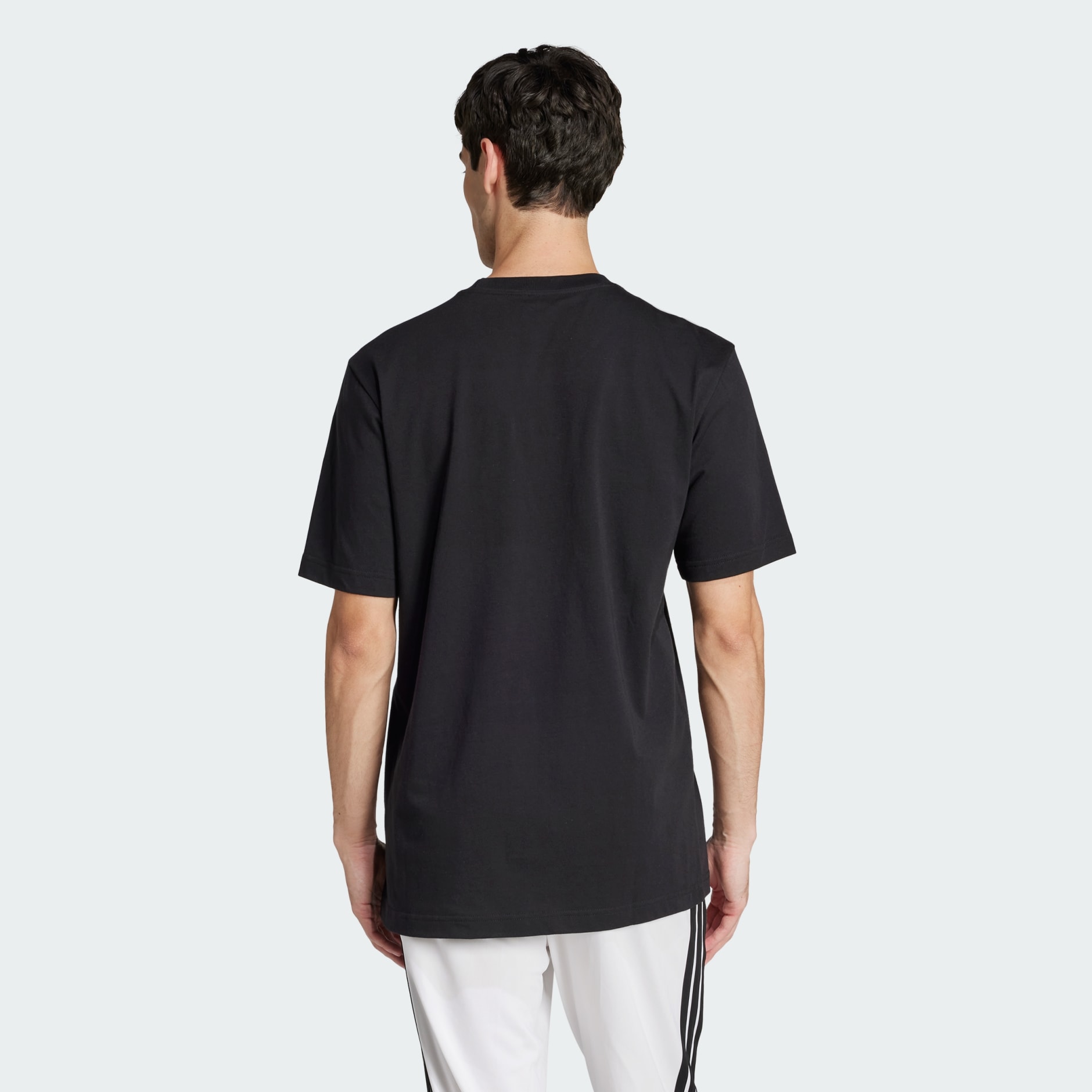 Clothing - Tech Metallic Graphic Tee - Black | adidas Oman