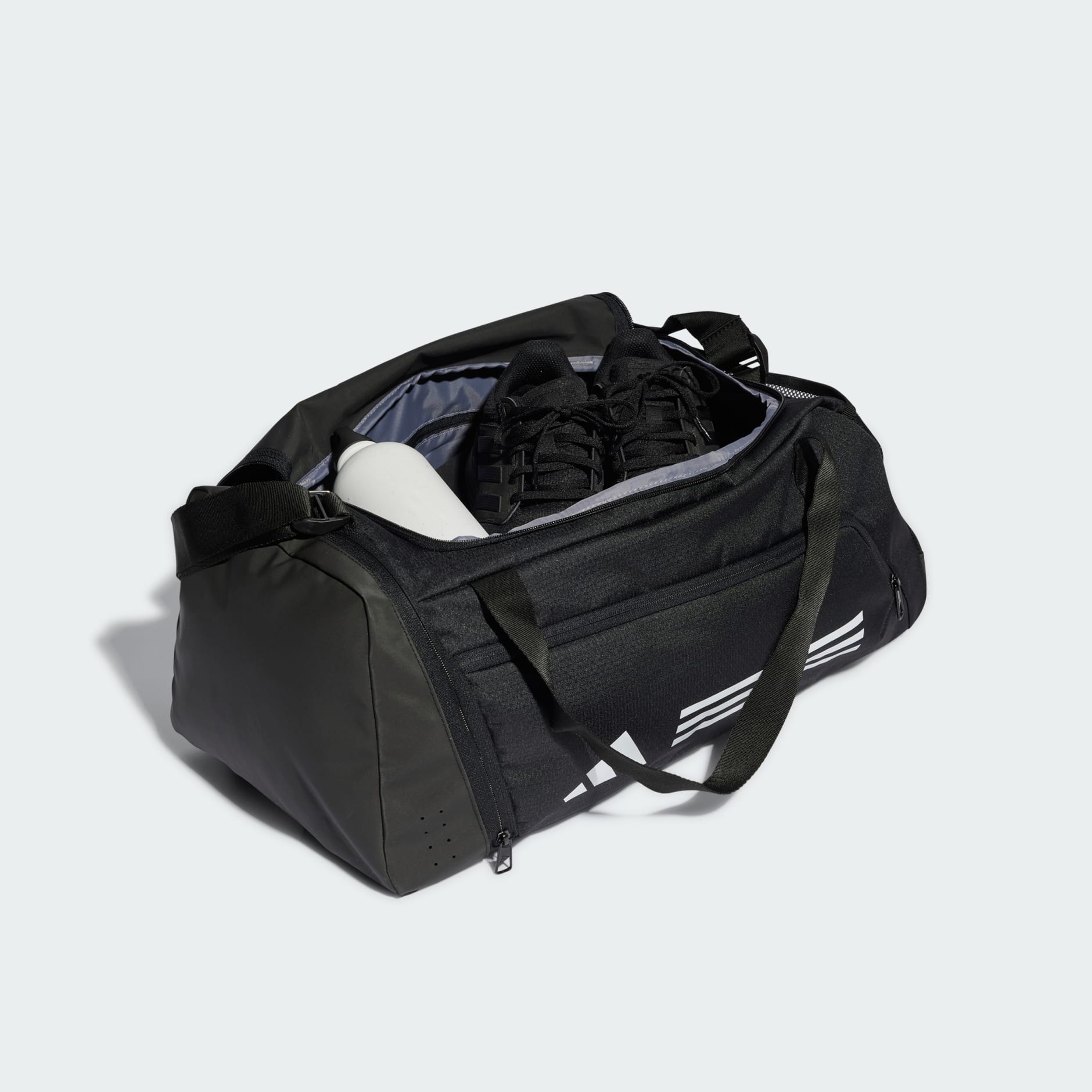 Adidas Essentials 3-Stripes Duffel Bag Small - Black | Adidas KE