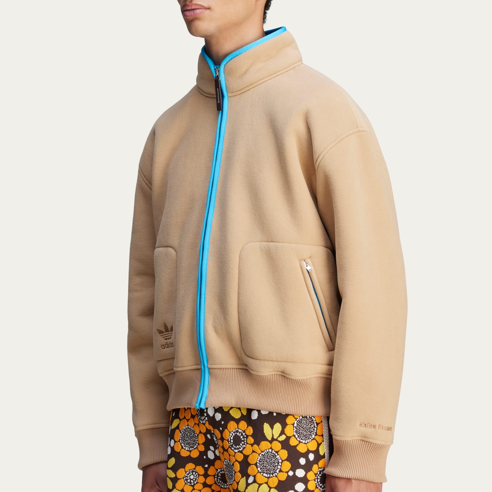 スウェット・トレーナー WALES BONNER FLEECE (UA24JE30JE20) Wales Bonner Fleece Jacket - Brown | adidas Hong Kong
