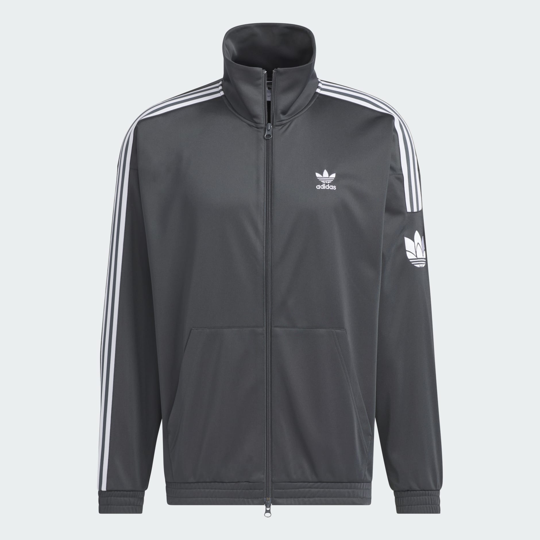Retro Track Track Top (Gender Neutral) - Grey | adidas Hong Kong