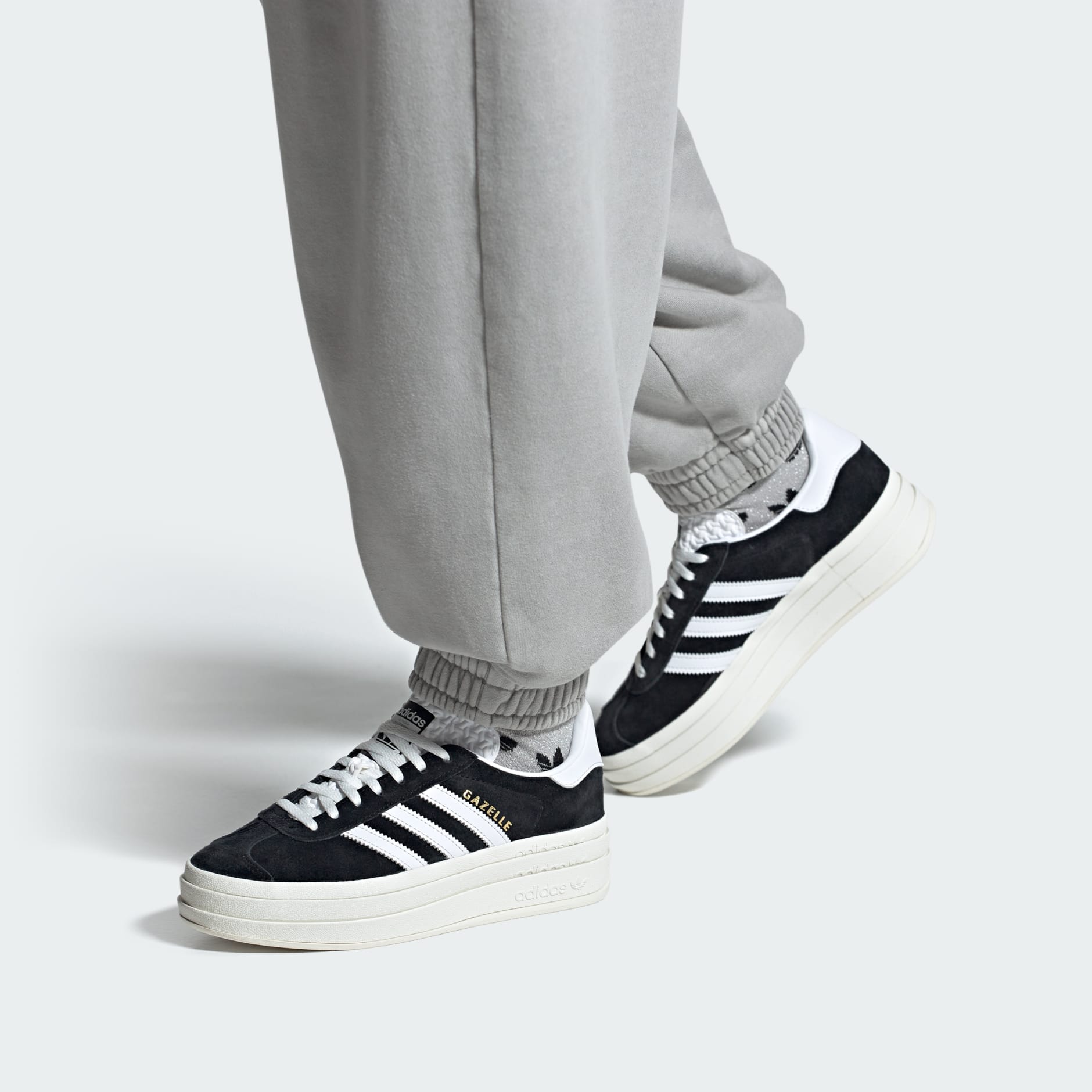 Adidas gazelle noir et argent best sale