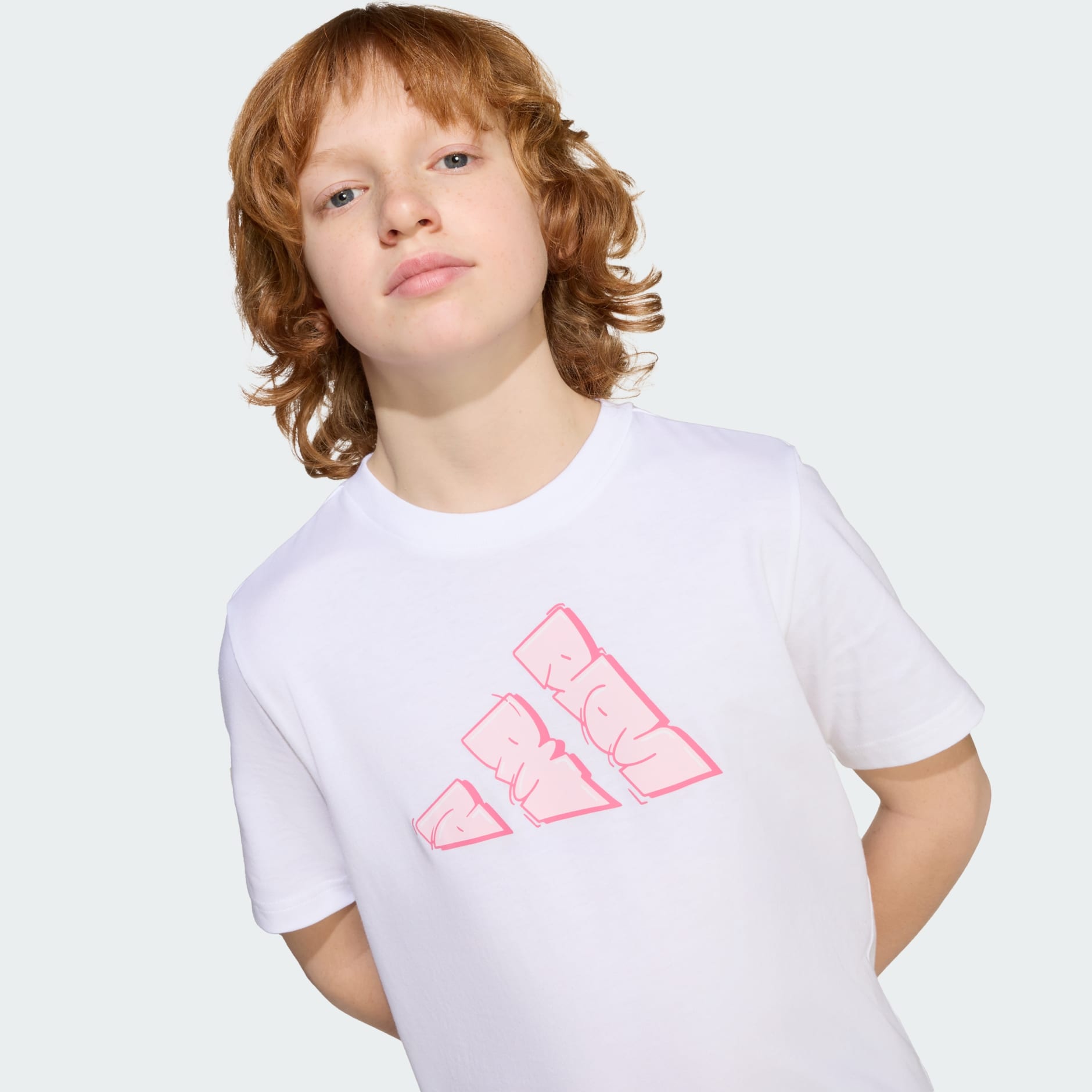 Kids Clothing - Graffiti Graphic Tee Kids - White | adidas Oman