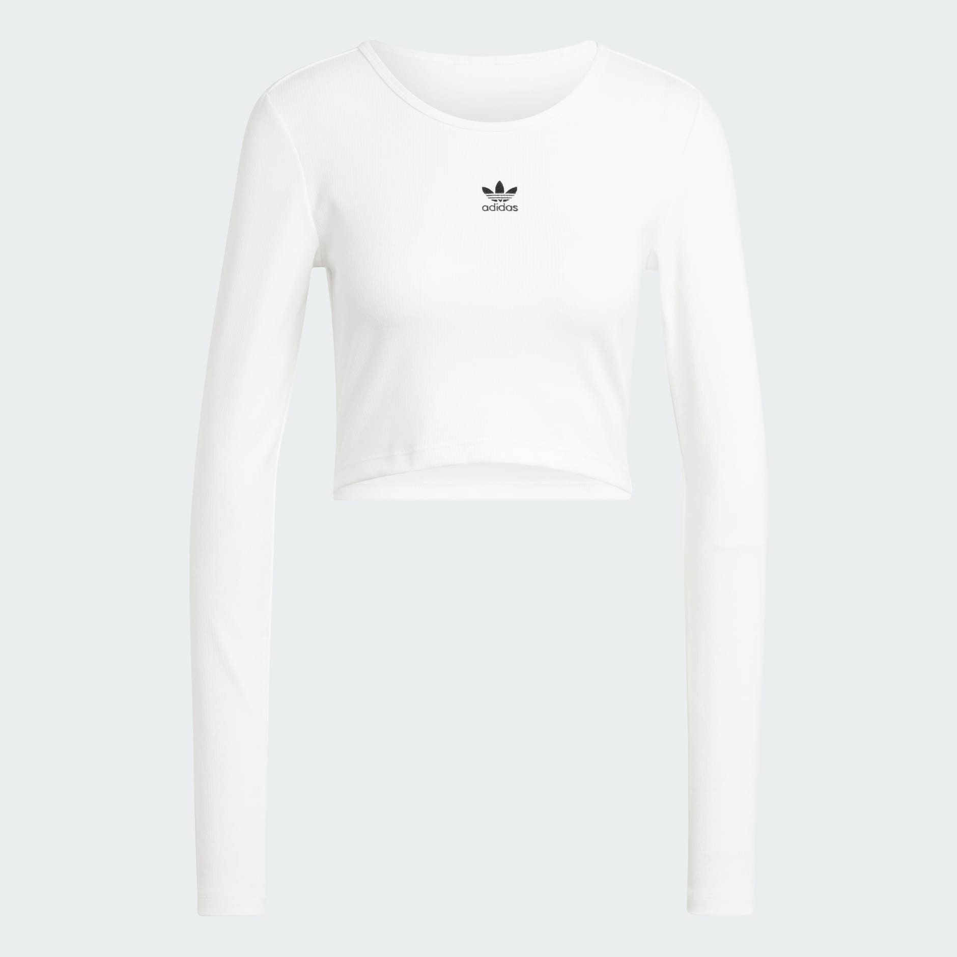 Rebrasta skraćena majica dugih rukava Essentials