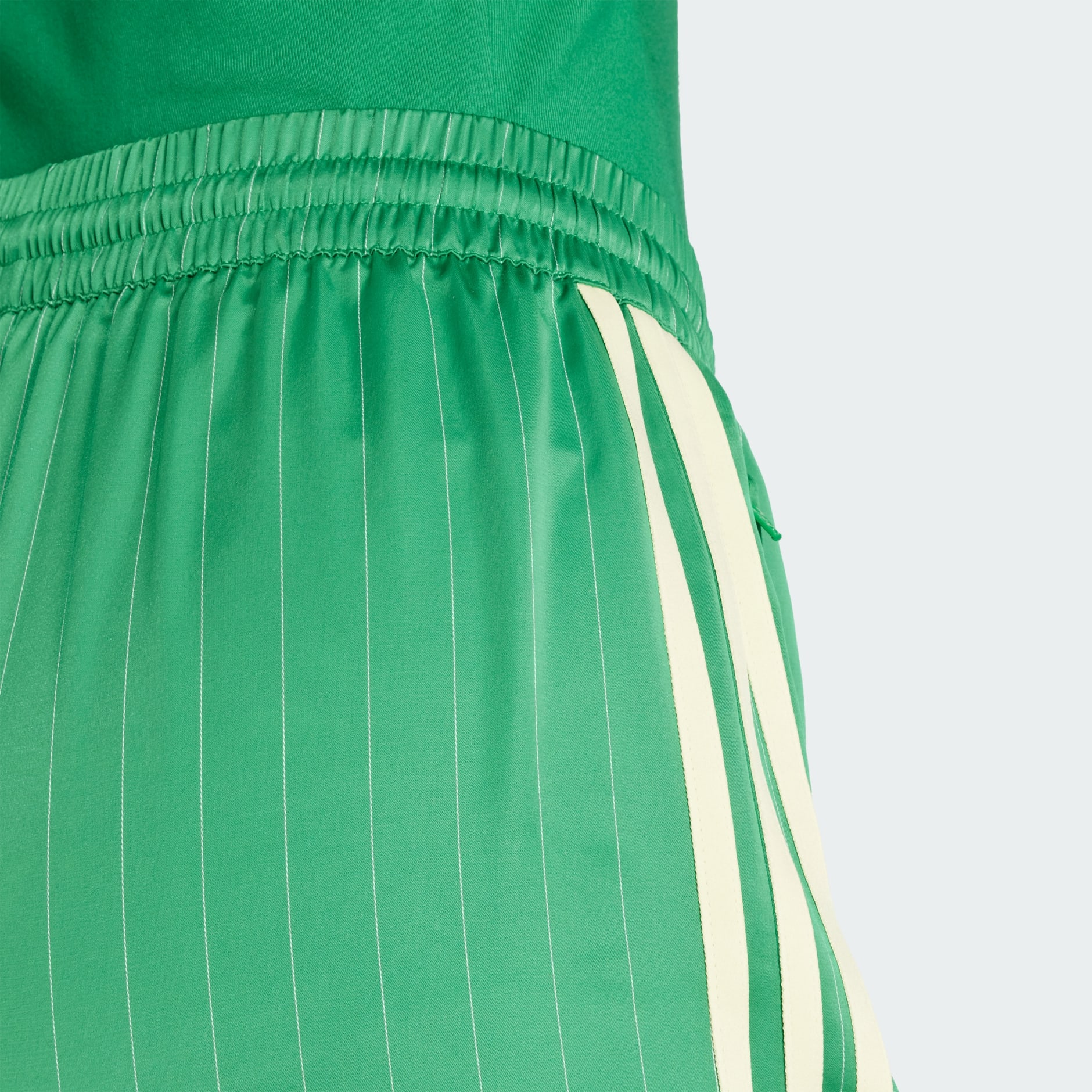 adidas adidas Originals Pin-stripe Satin Shorts - Green