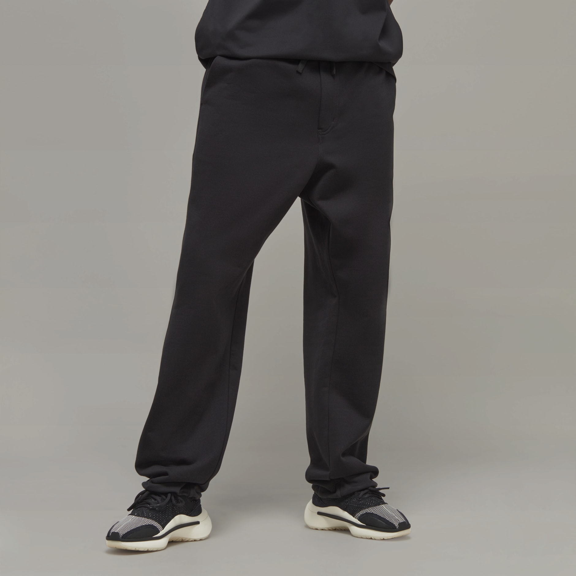adidas Y-3 Organic Cotton Terry Cuffed Pants - Black