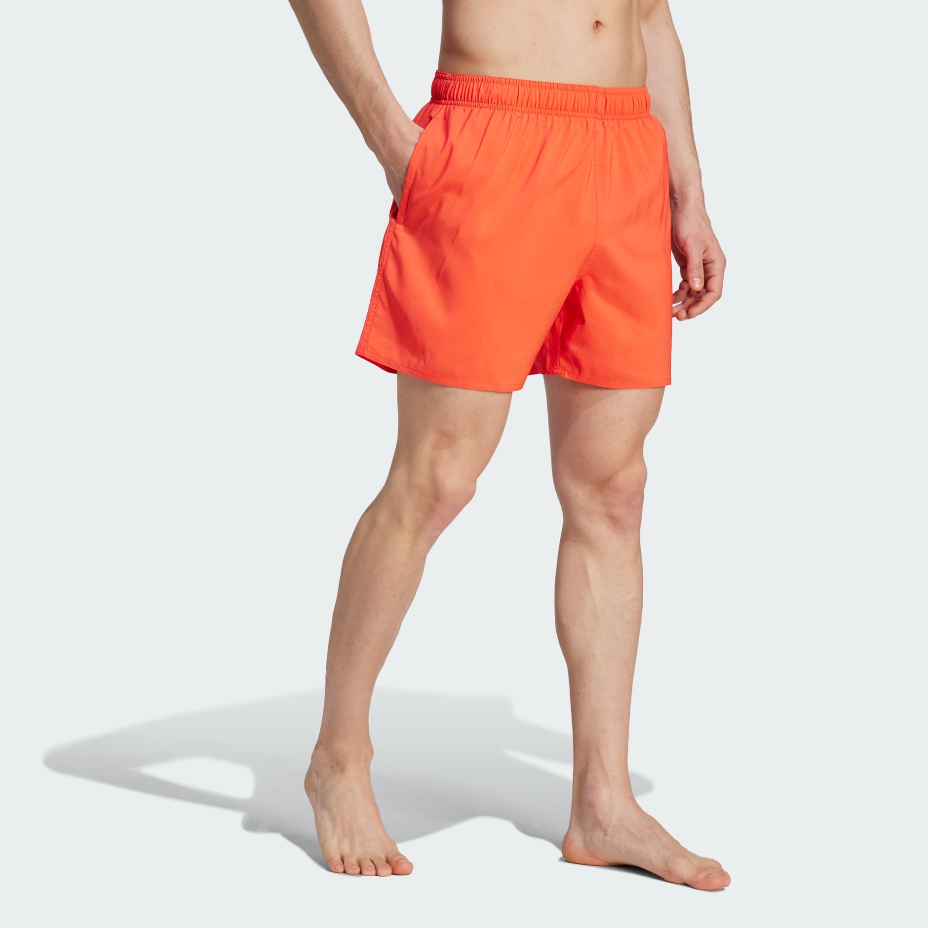 Mens red cheap adidas swim shorts