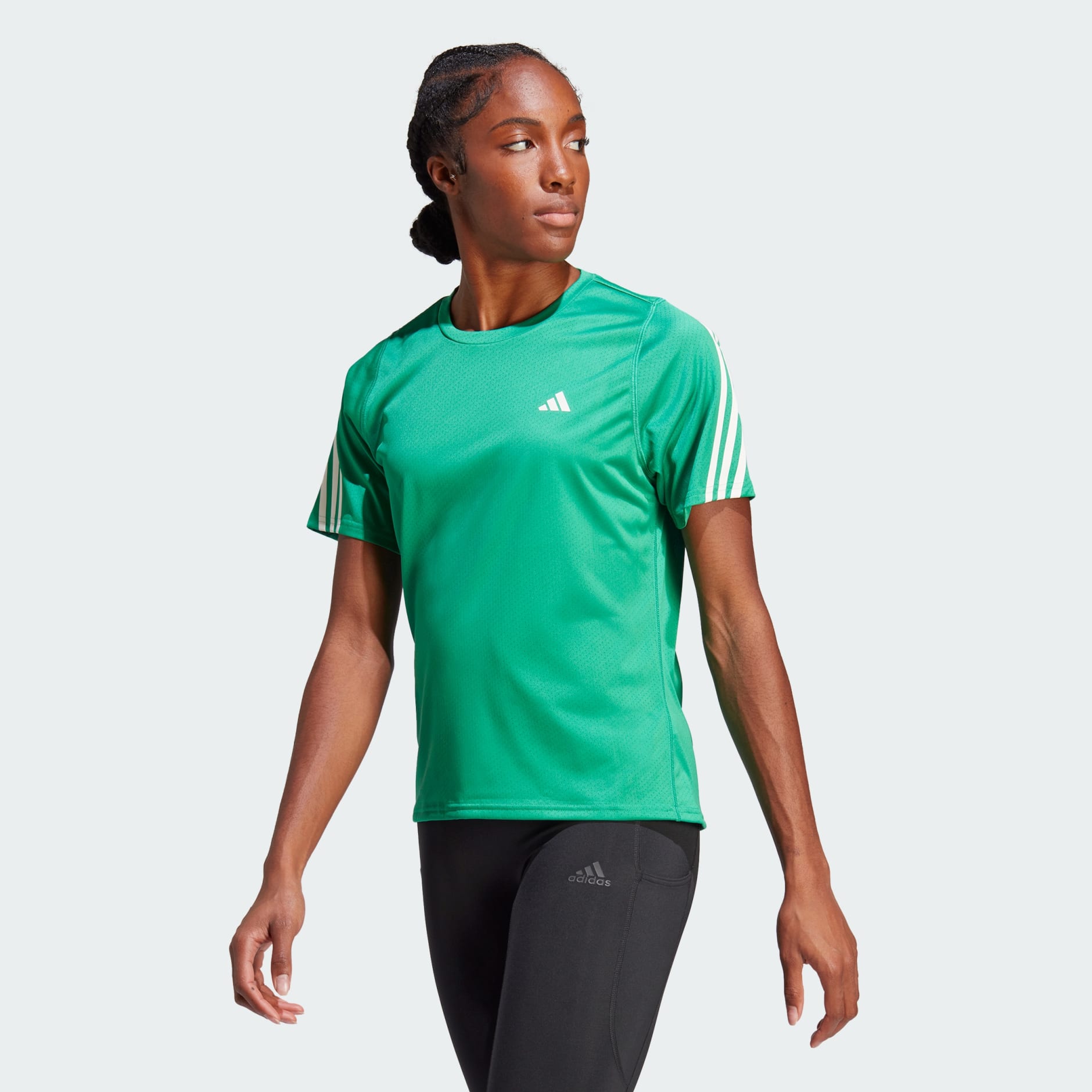 Run Icons 3-Stripes Low-Carbon Running Tee