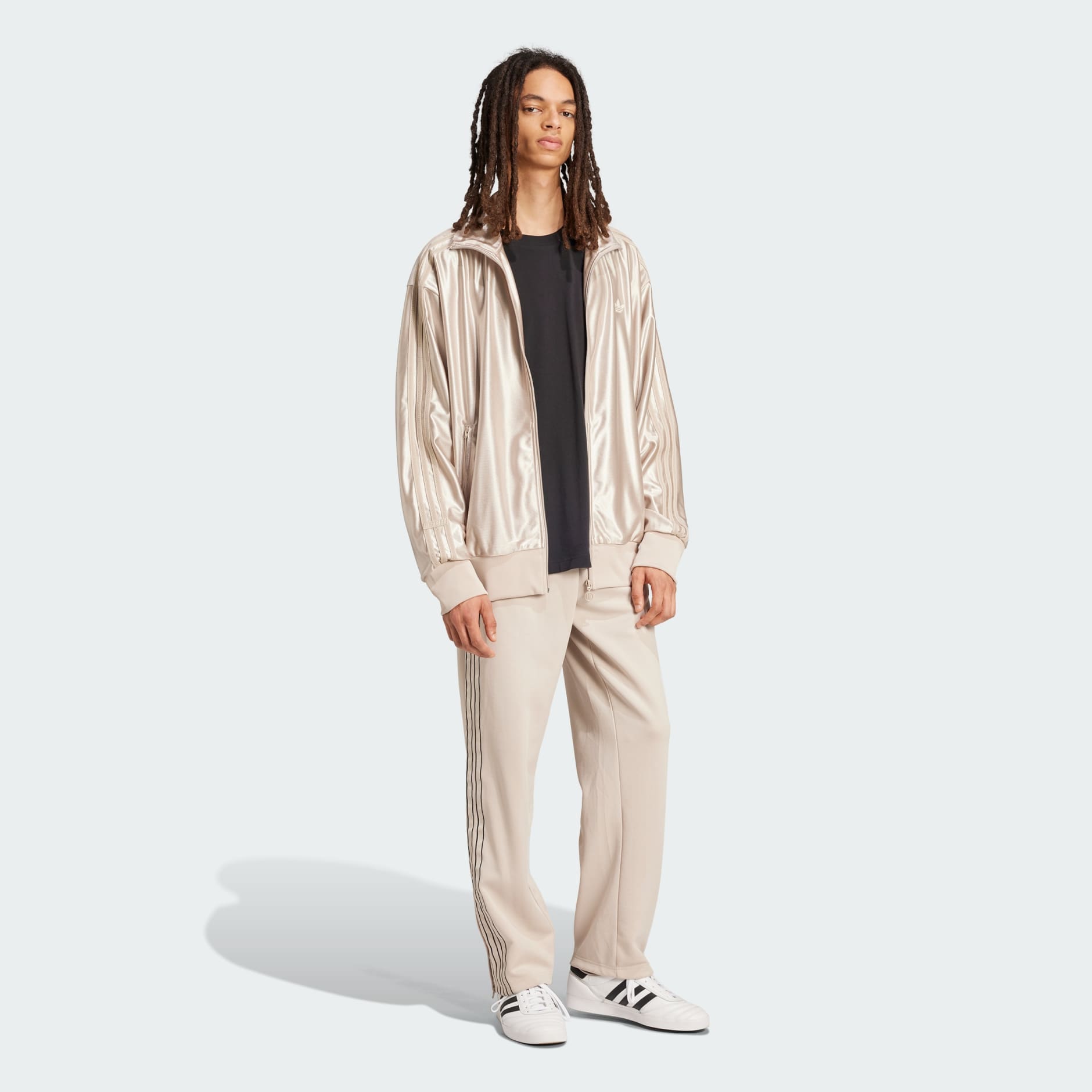 Clothing - Q3 Oversized Track Top - Beige | adidas Oman Clothing - Q3 Oversized Track Top - Beige | adidas Oman