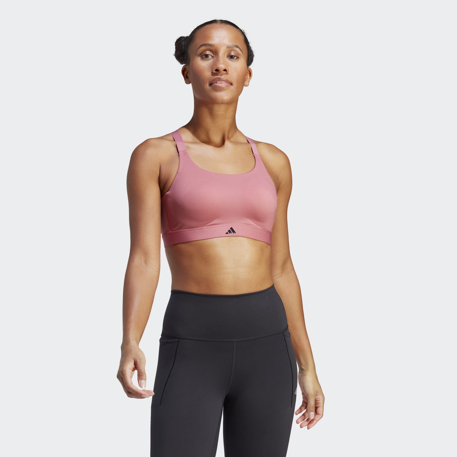 adidas Tailored Impact Luxe Training High-Support Bra - Pink