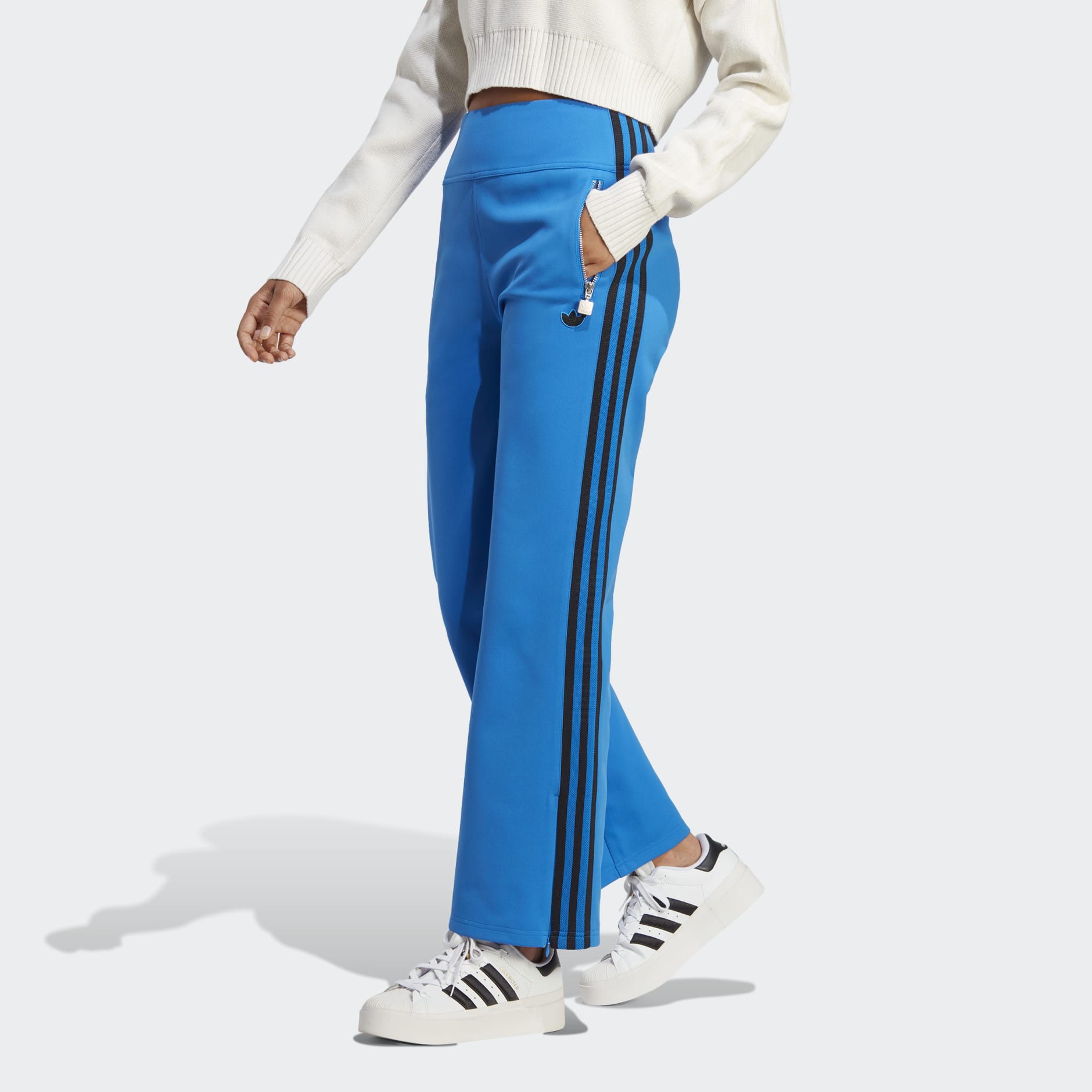 Buy adidas Originals Women Blue 3 side Stripes Track Pants for Women Online  | The Collective