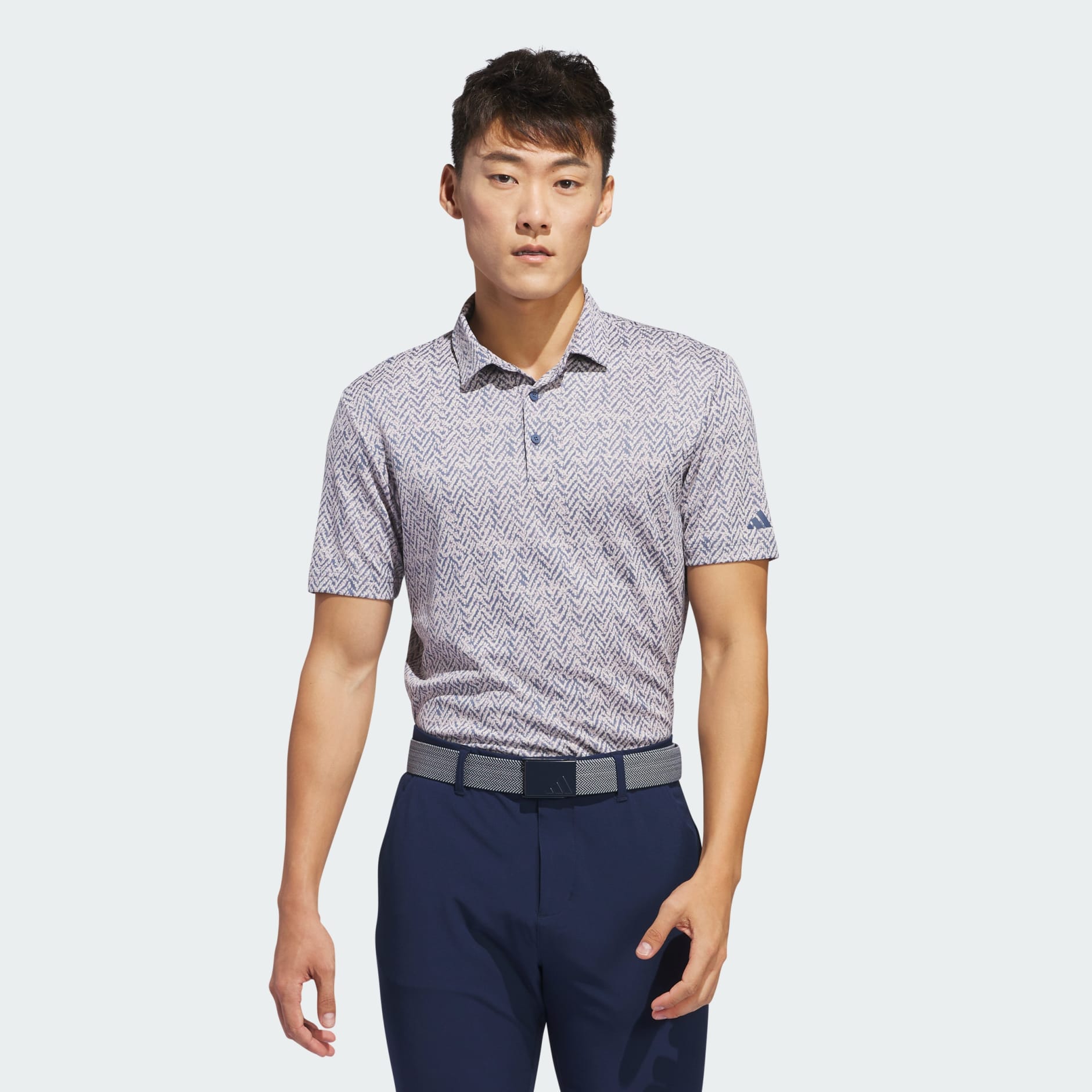 Clothing - Ultimate365 Jacquard Polo Shirt - Purple | adidas South Africa
