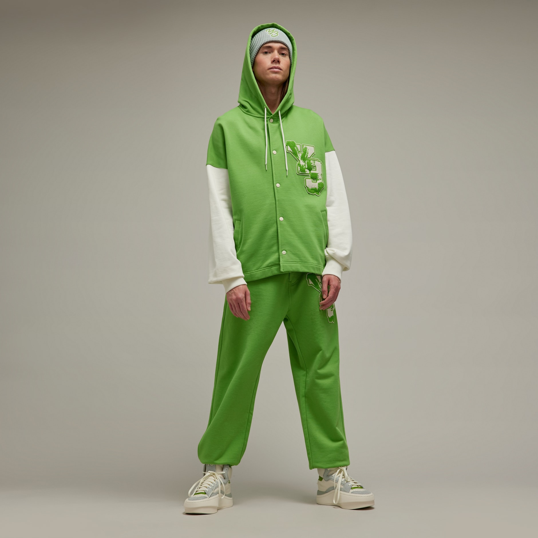 adidas Y-3 Graphic French Terry Hoodie - Green | adidas LK