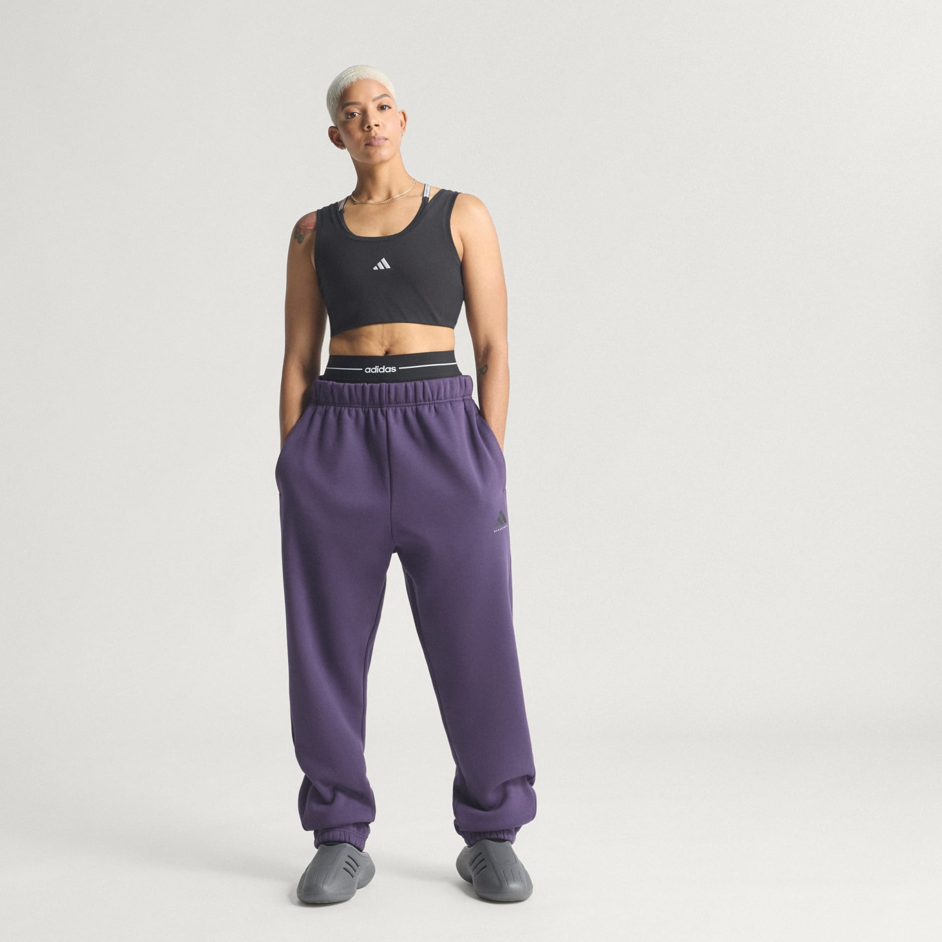 Pantaloni Basketball adidas din fleece (unisex)