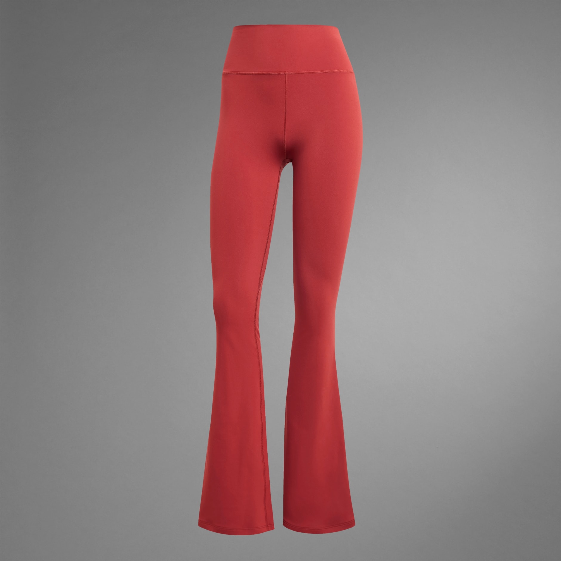 Clothing - All Me Flare Leggings - Red | adidas Israel