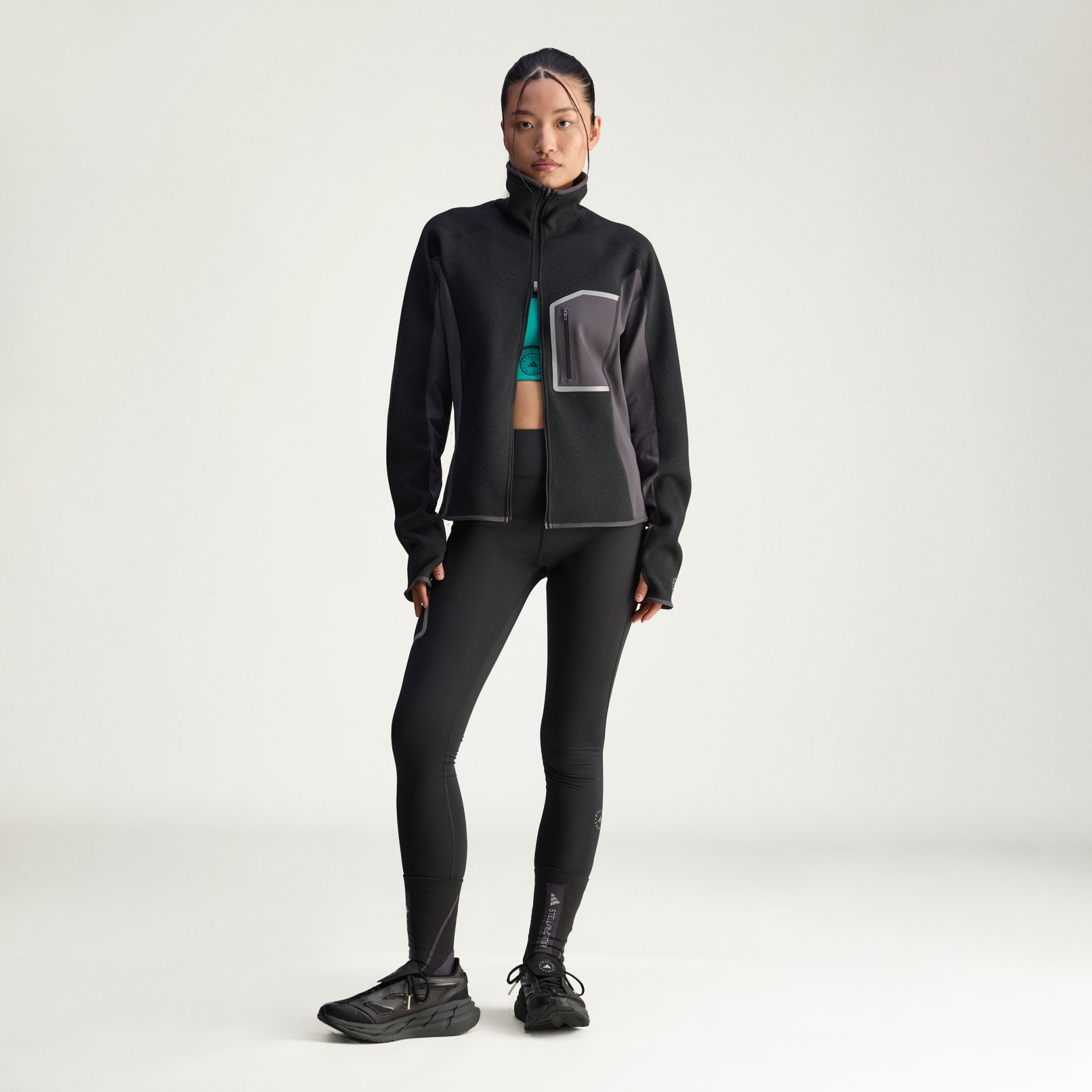 Majica za trčanje s patentnim zatvaračem cijelom duljinom adidas By Stella McCartney CLIMAWARM