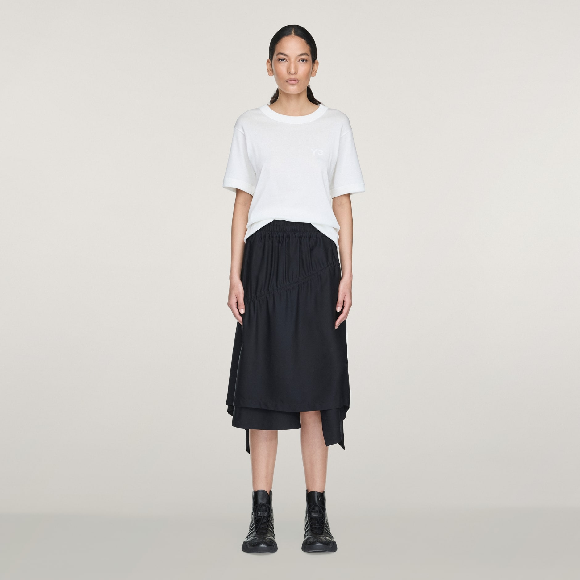 Tricou slim cu m&icirc;necă scurtă Y-3