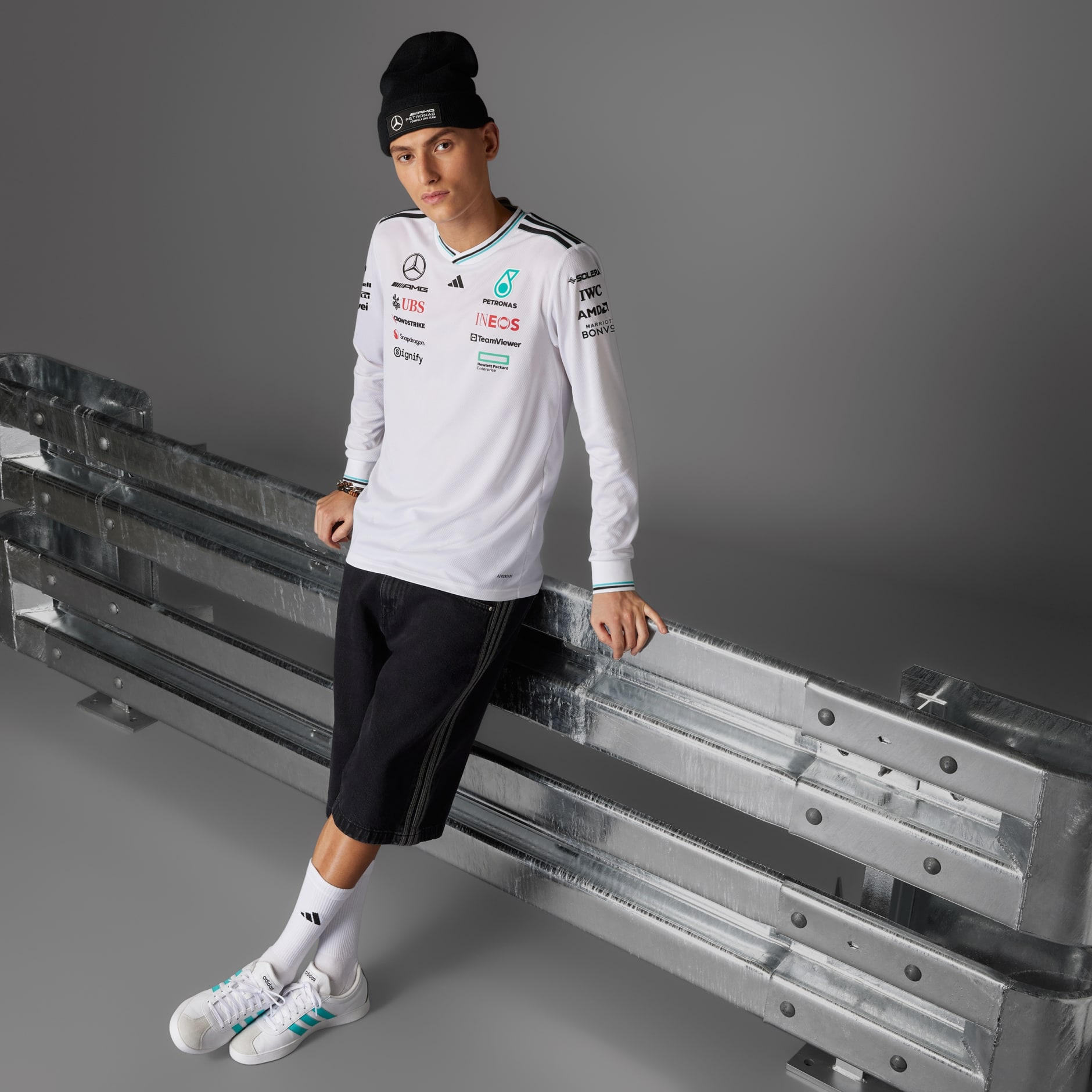MERCEDES - AMG PETRONAS FORMULA ONE TEAM DRIVER JERSEY AUTHENTIC LONG SLEEVE