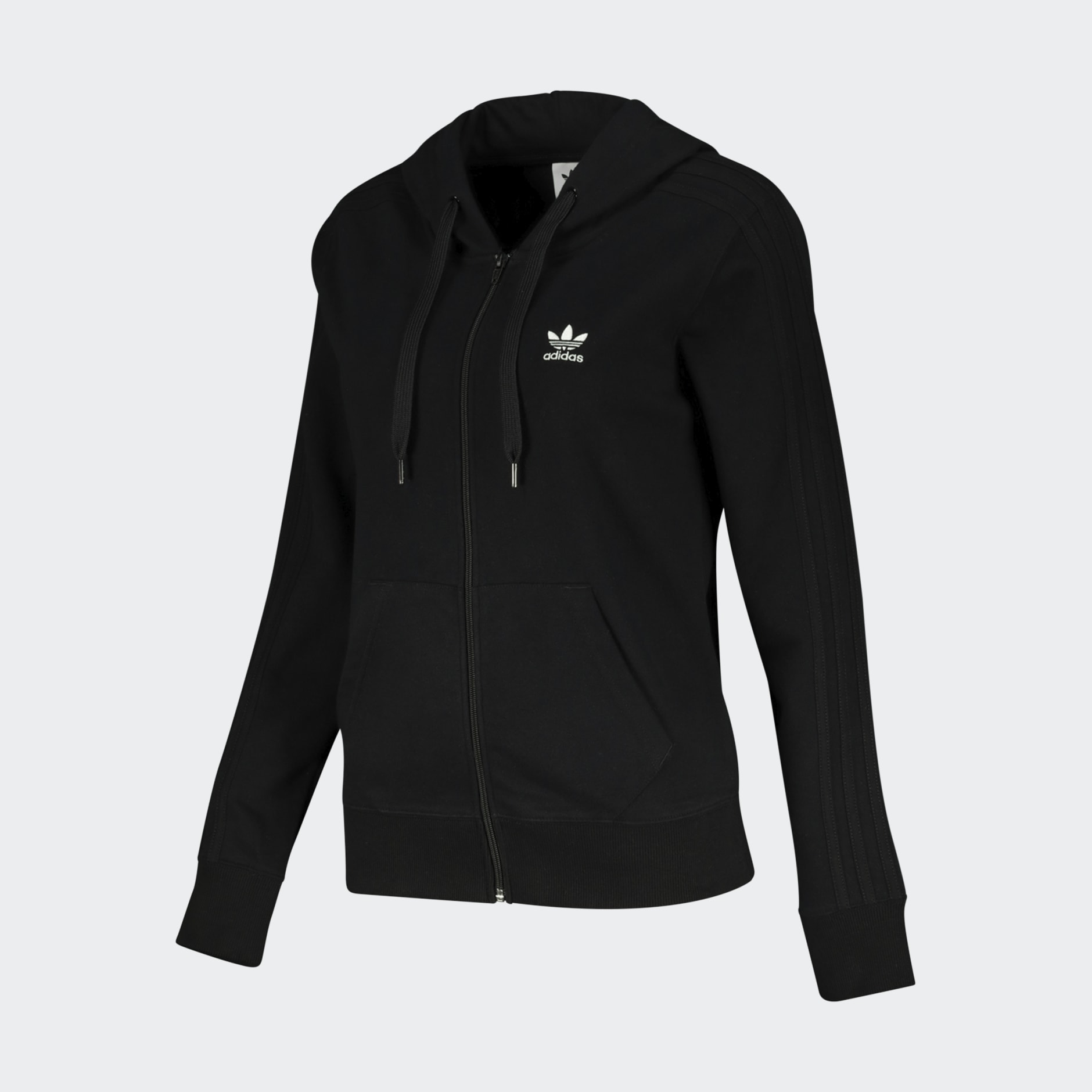 Adidas trefoil black pullover hoodie on sale