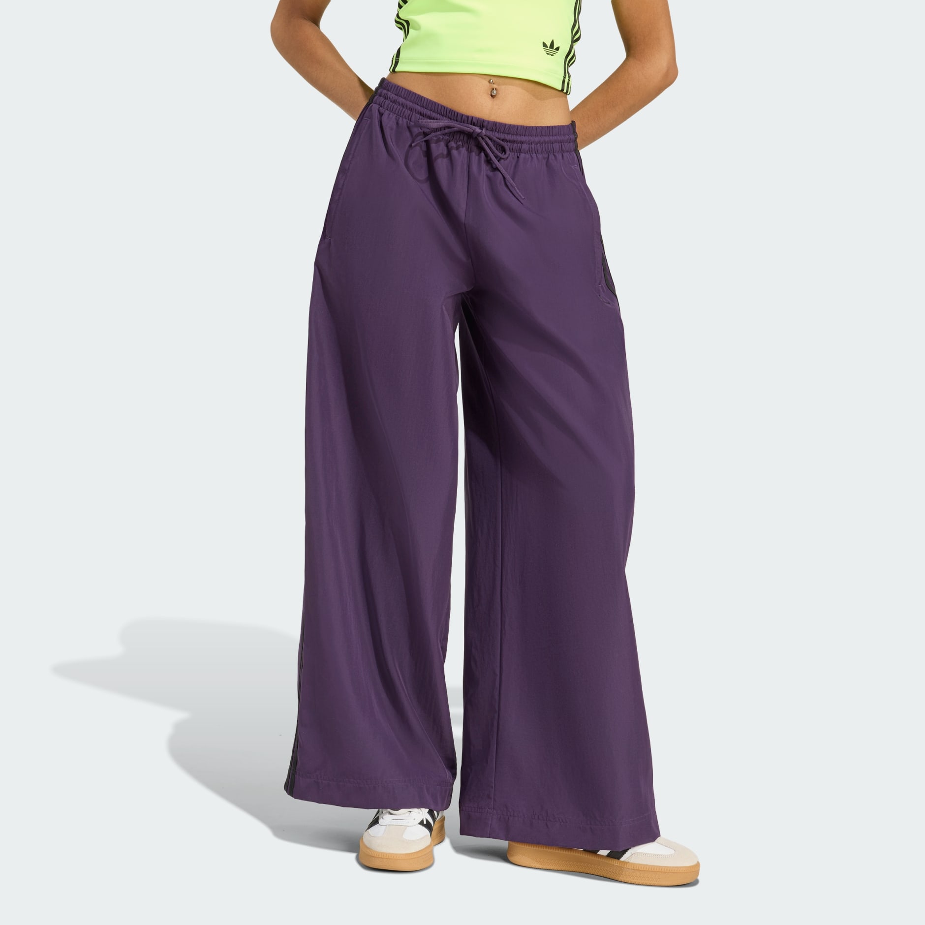 adidas adicolor Firebird Oversized Track Pants - Purple | adidas UAE