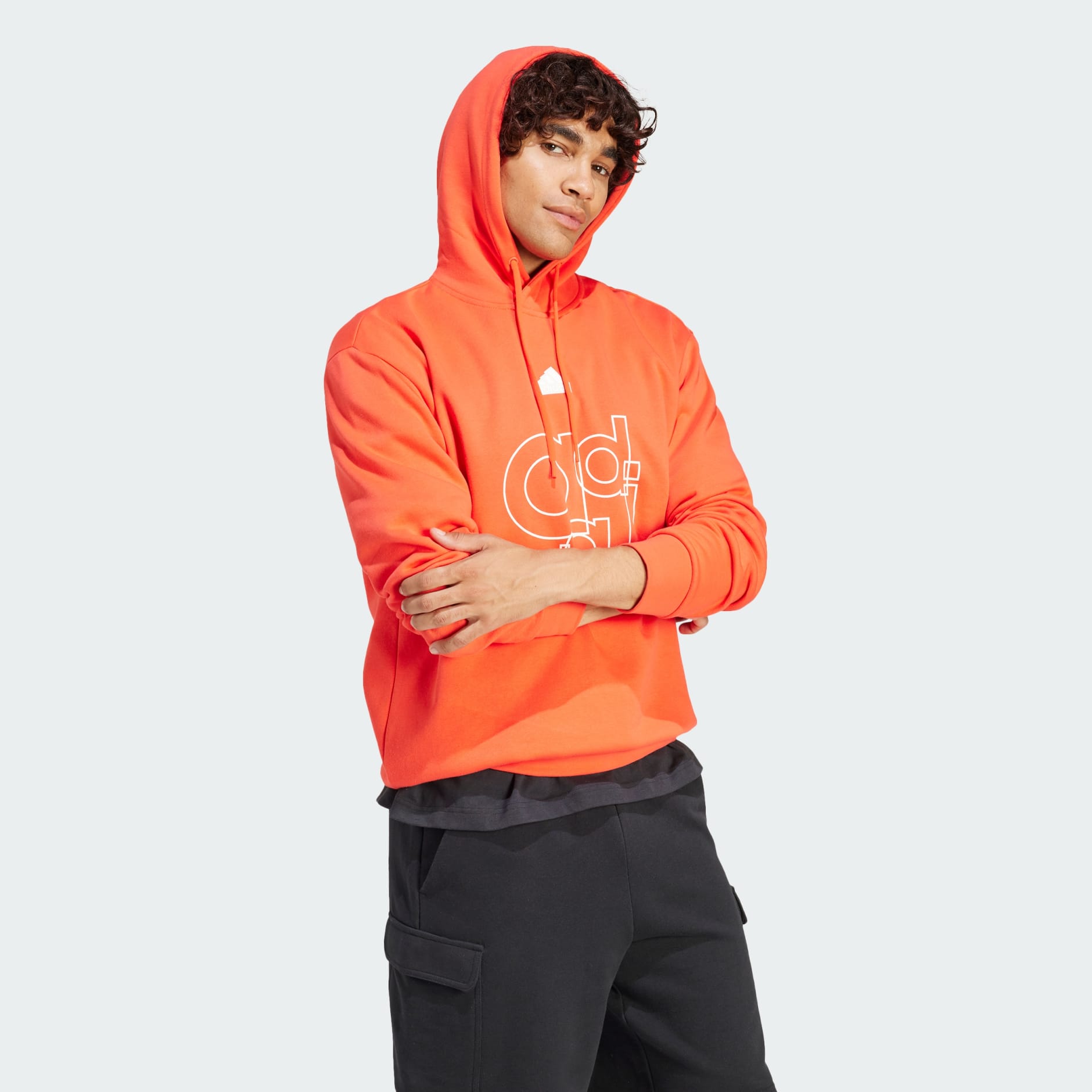 Orange adidas hoodie womens best sale