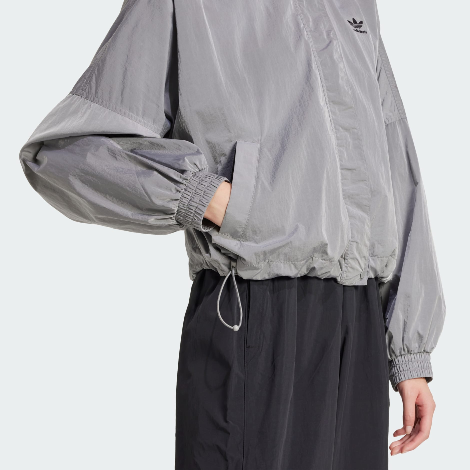 Adicolor Woven Nylon Outline Trefoil Windbreaker