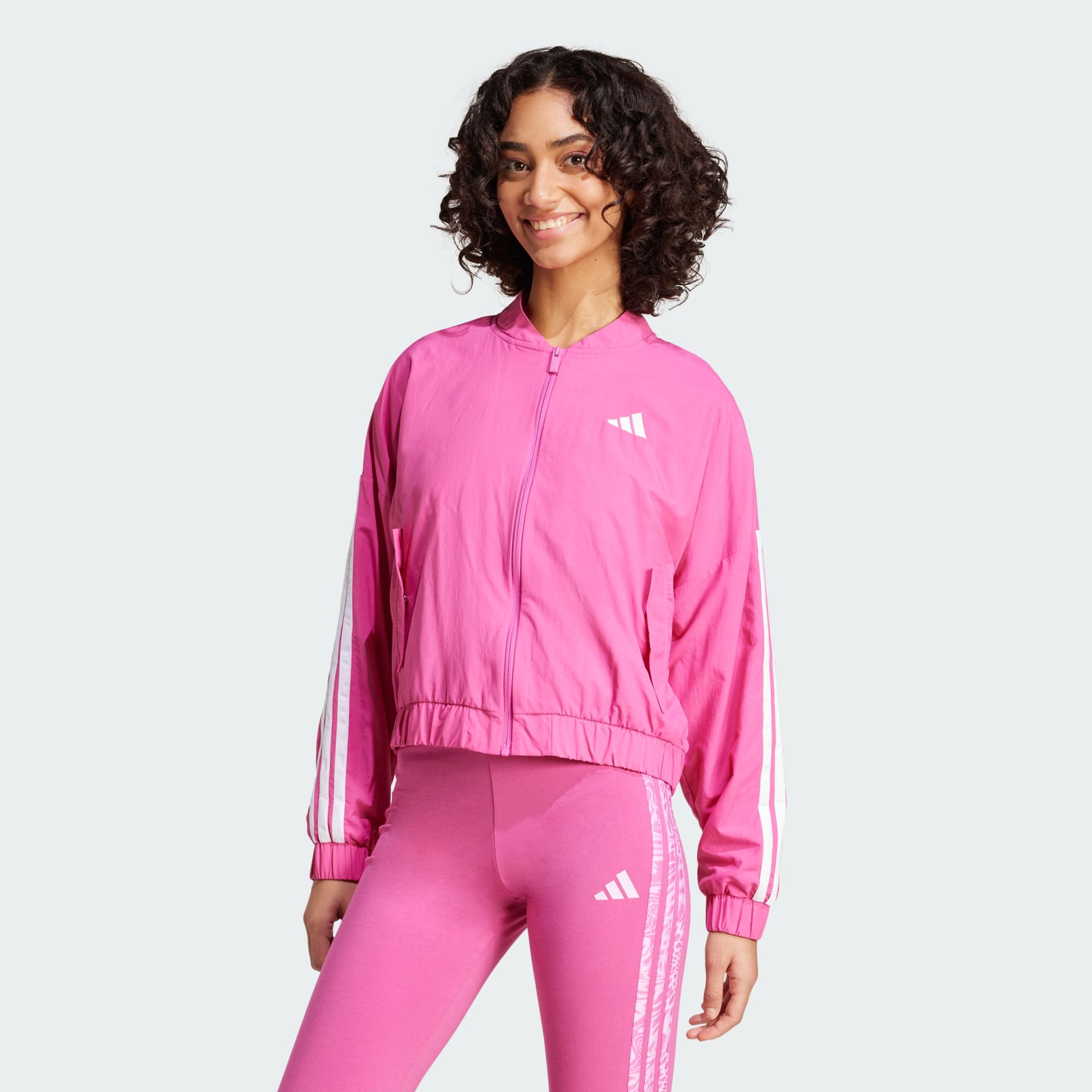 Essentials 3-Stripes Lifestyle Woven Bomber Jacket