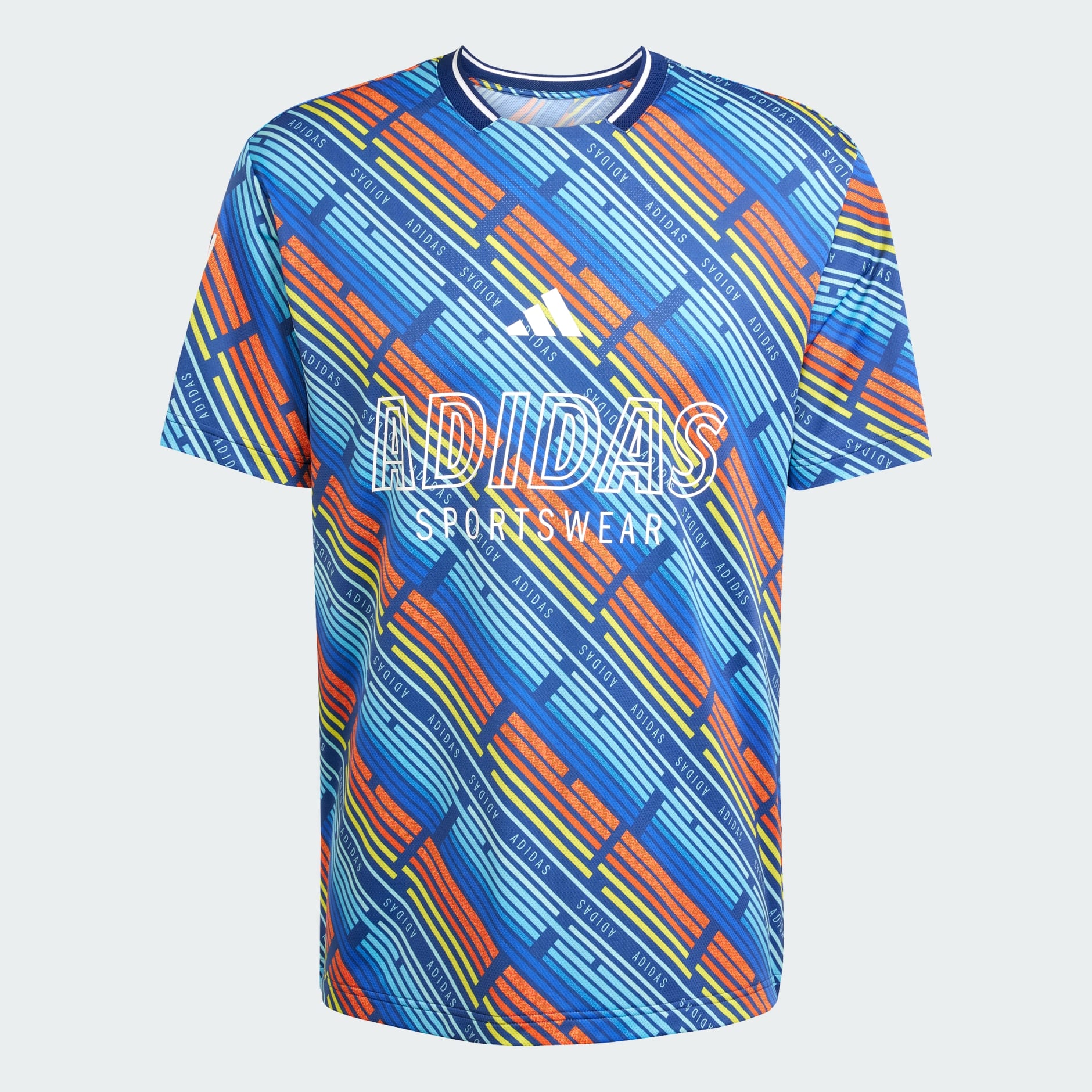 adidas Lightbound Allover printed T-Shirt - Blue | adidas UAE