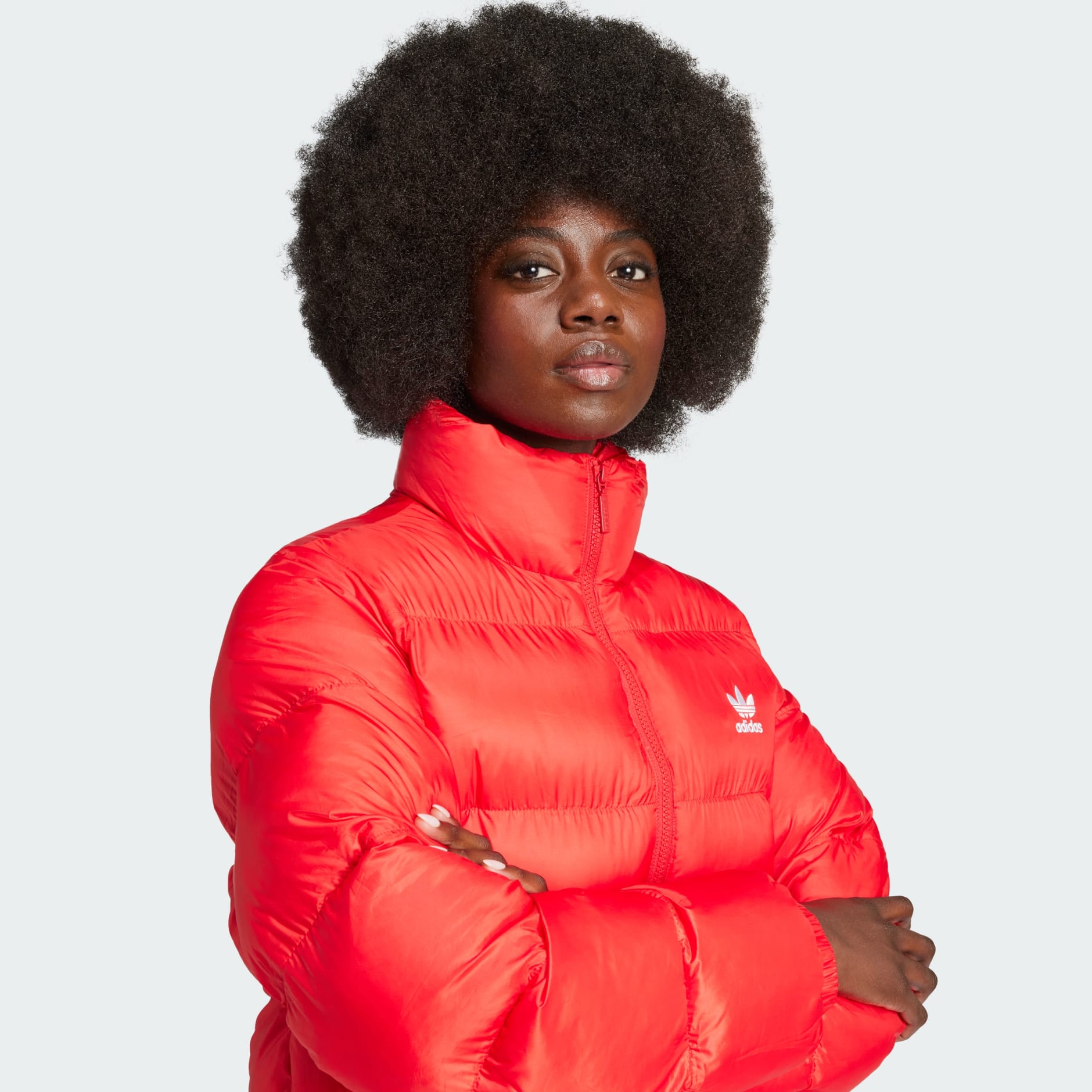 Kratka podstavljena jakna Adicolor