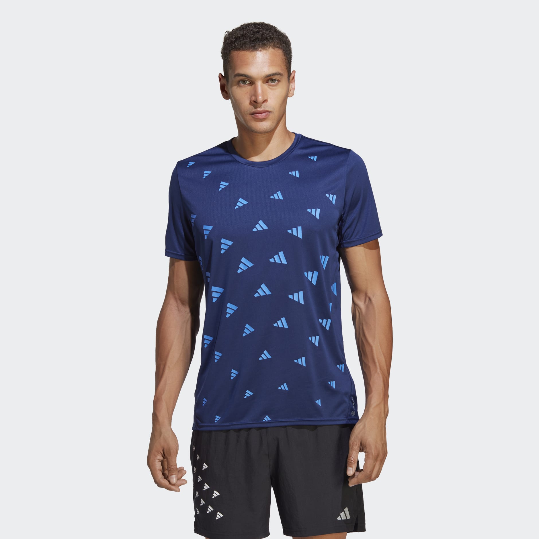 Clothing - Brand Love Graphic Tee - Blue | adidas South Africa