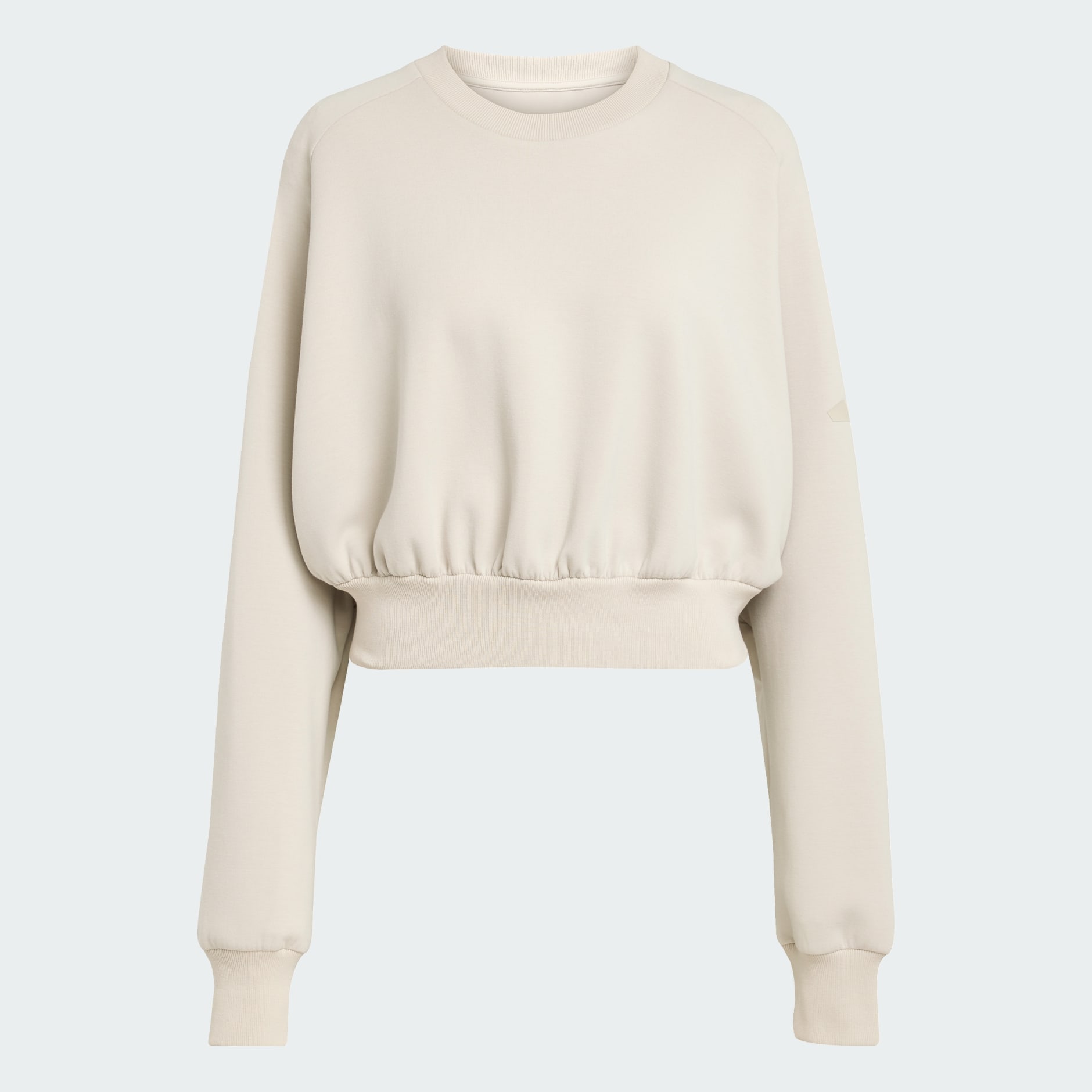 adidas Soft Lux Loose Sweatshirt - Beige | adidas UAE