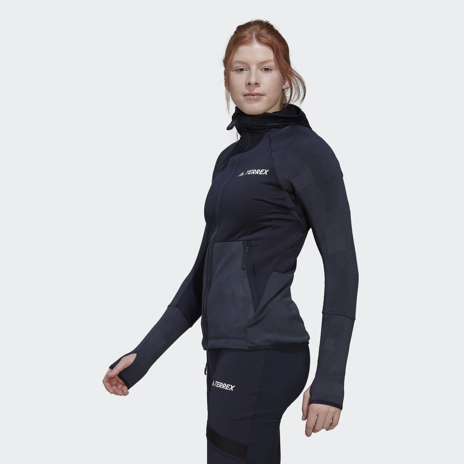جاكيت Terrex Tech Flooce Hooded Hiking Fleece
