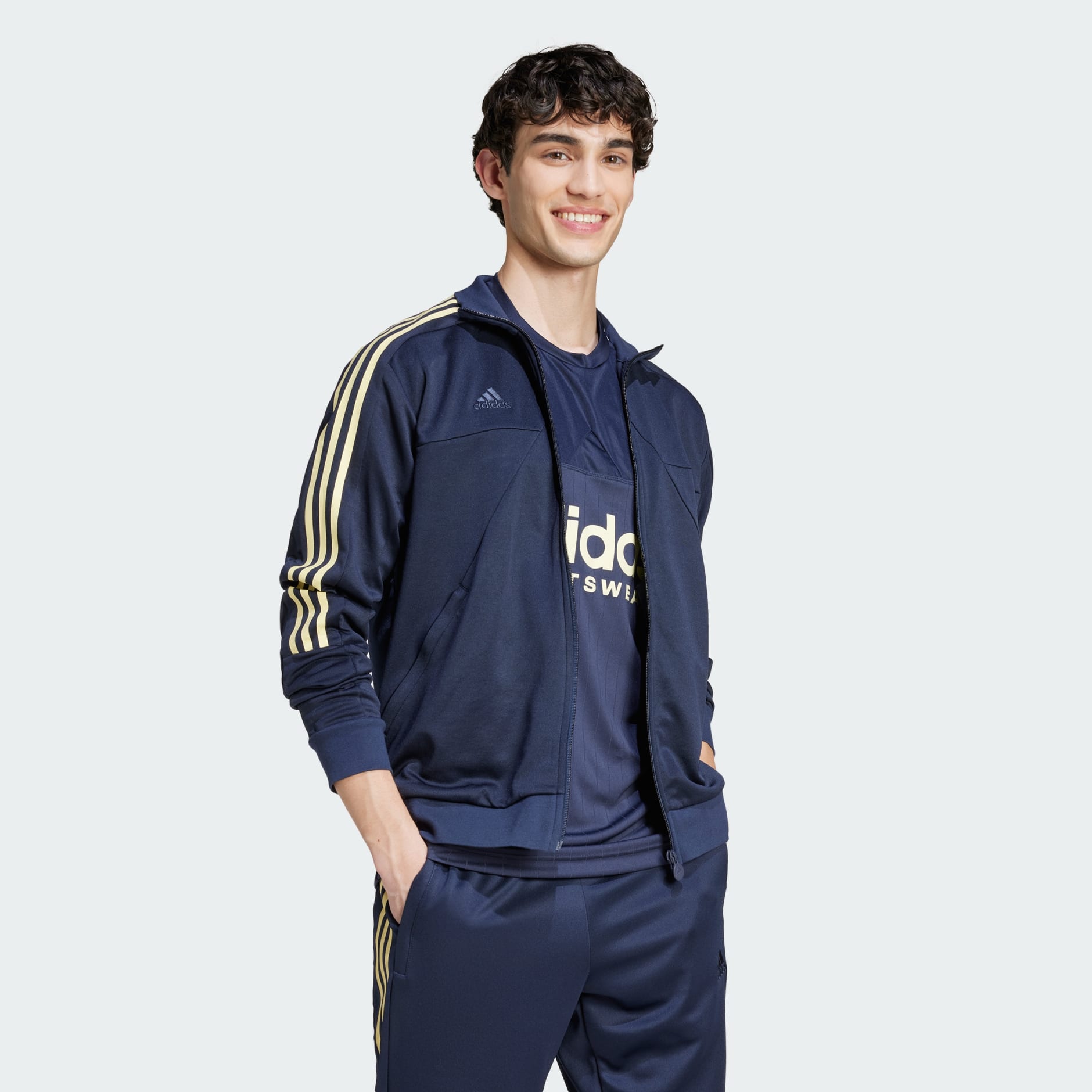 Clothing - Tiro Wordmark Track Jacket - Blue | adidas Kuwait