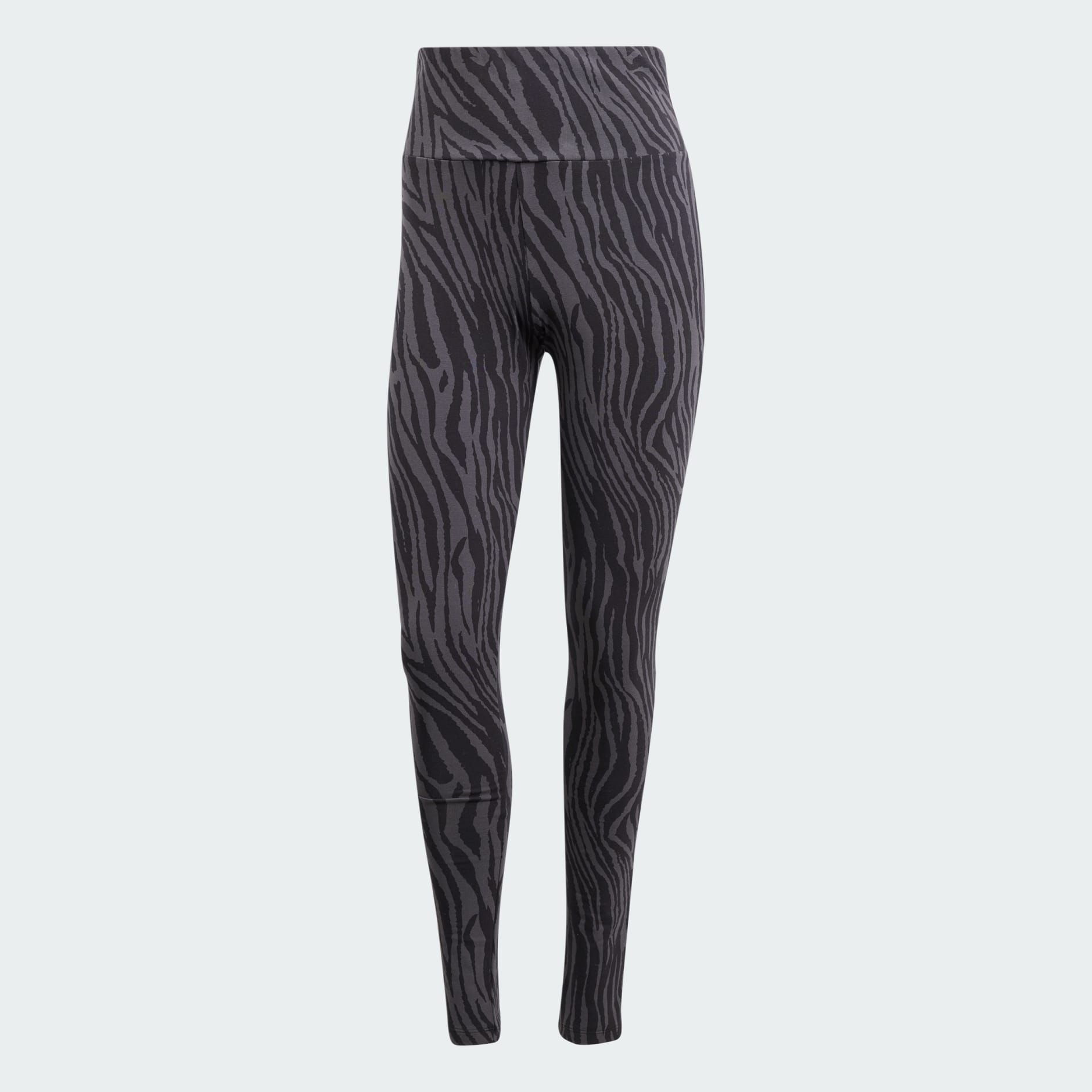Essentials | Grey Print adidas adidas Zebra LK Animal Allover Tights -