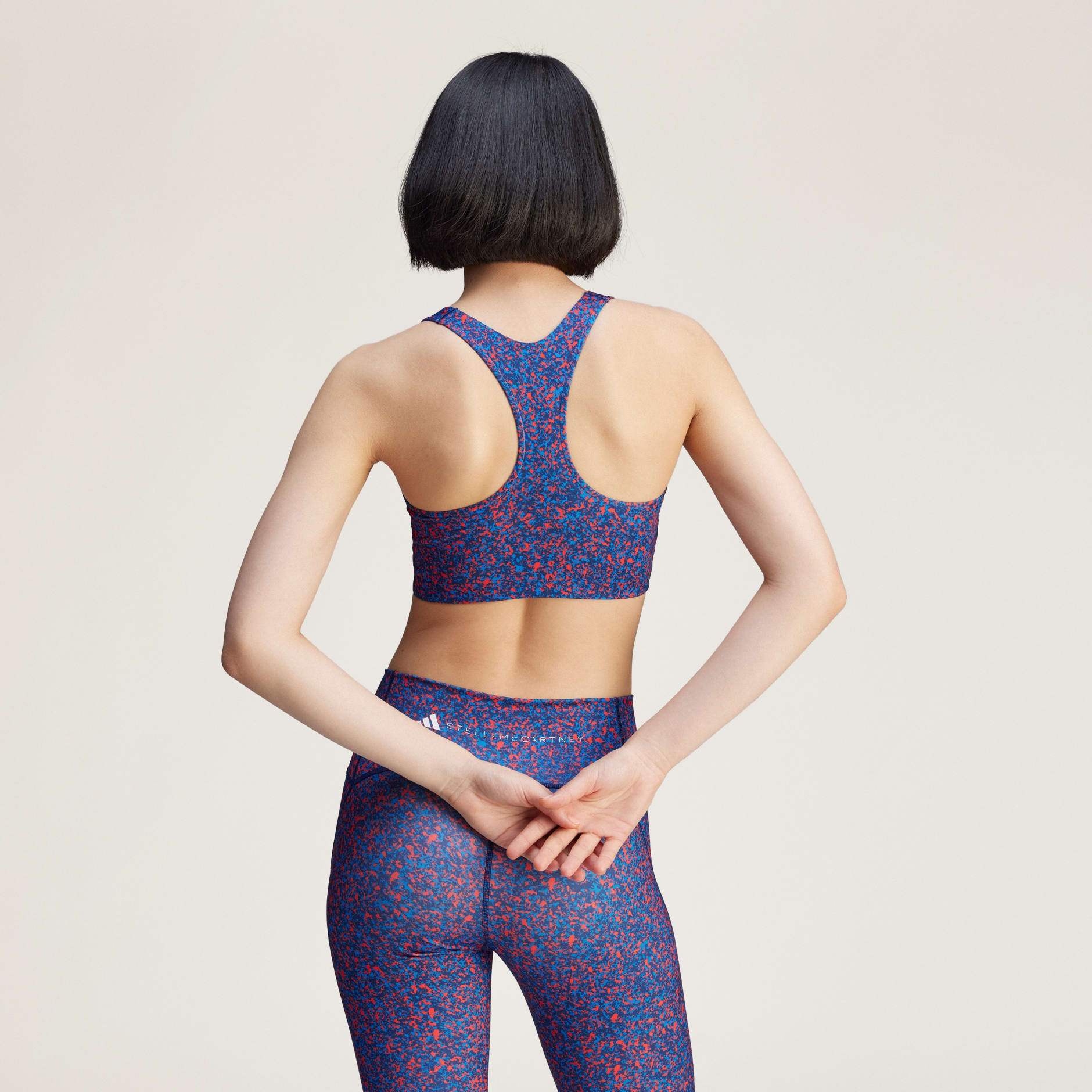 adidas by Stella McCartney TruePurpose Power Impact Printed Training Bra Medium Support