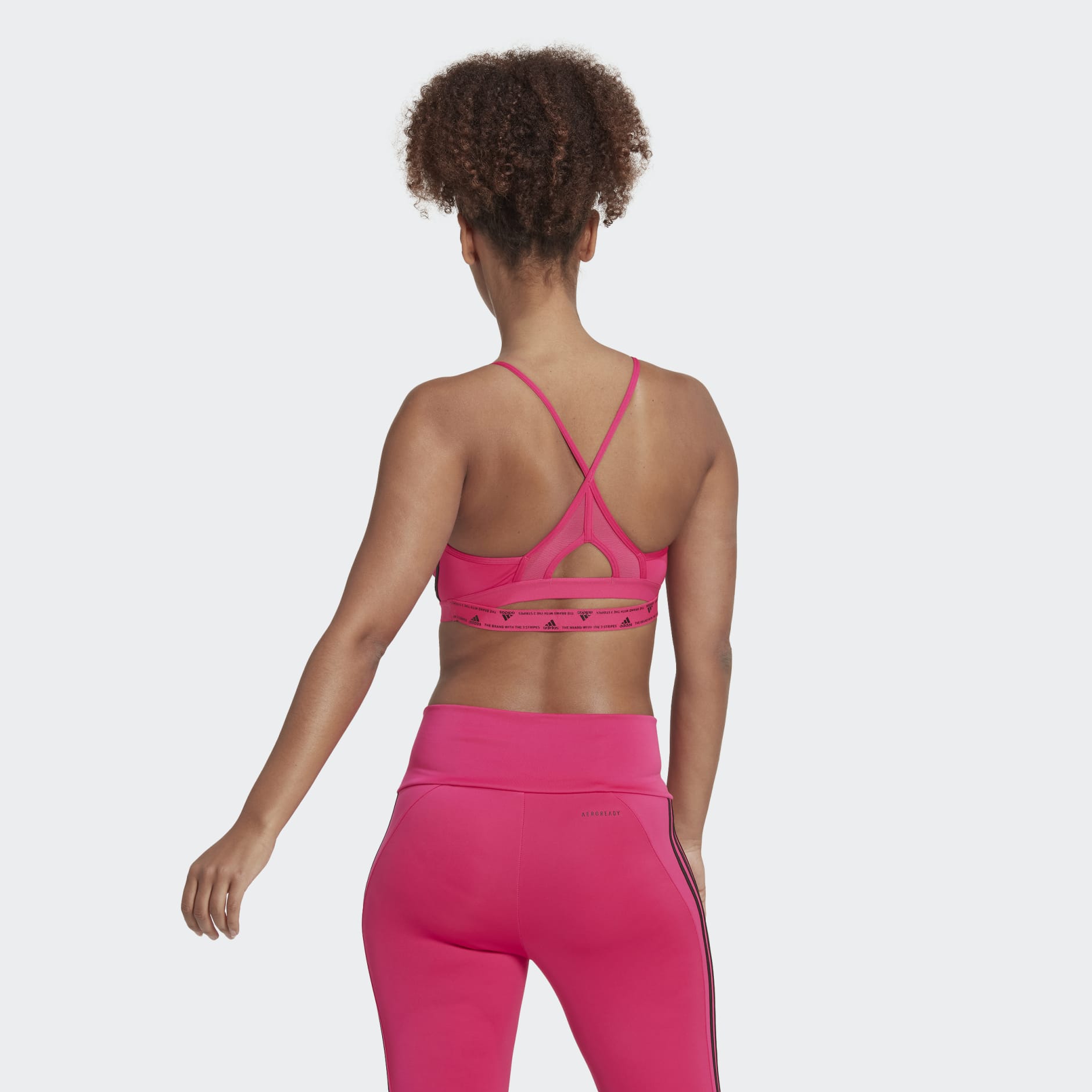 حمالة الصدر adidas Aeroreact Training Light-Support 3-Stripes