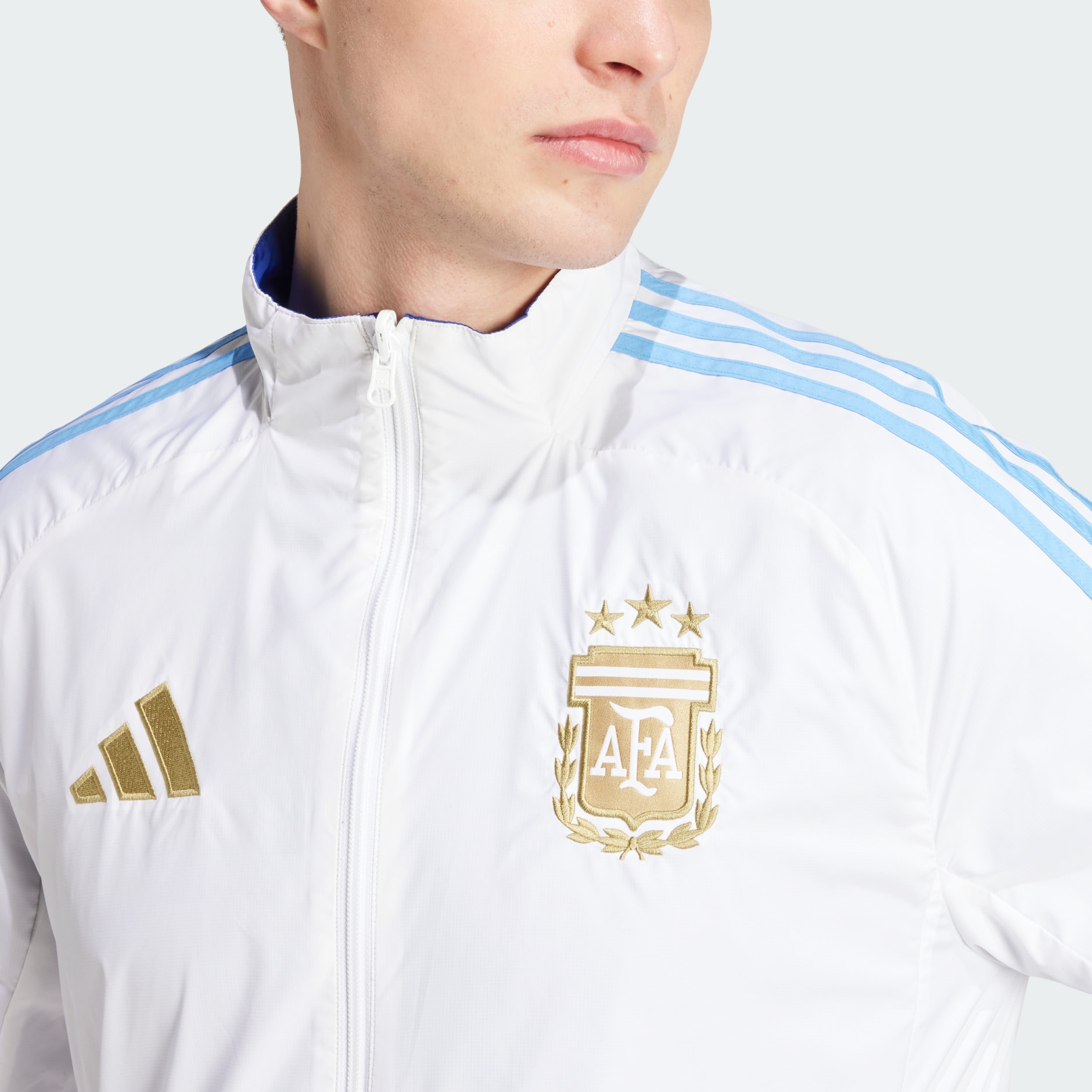 Clothing Argentina Anthem Jacket White adidas South Africa