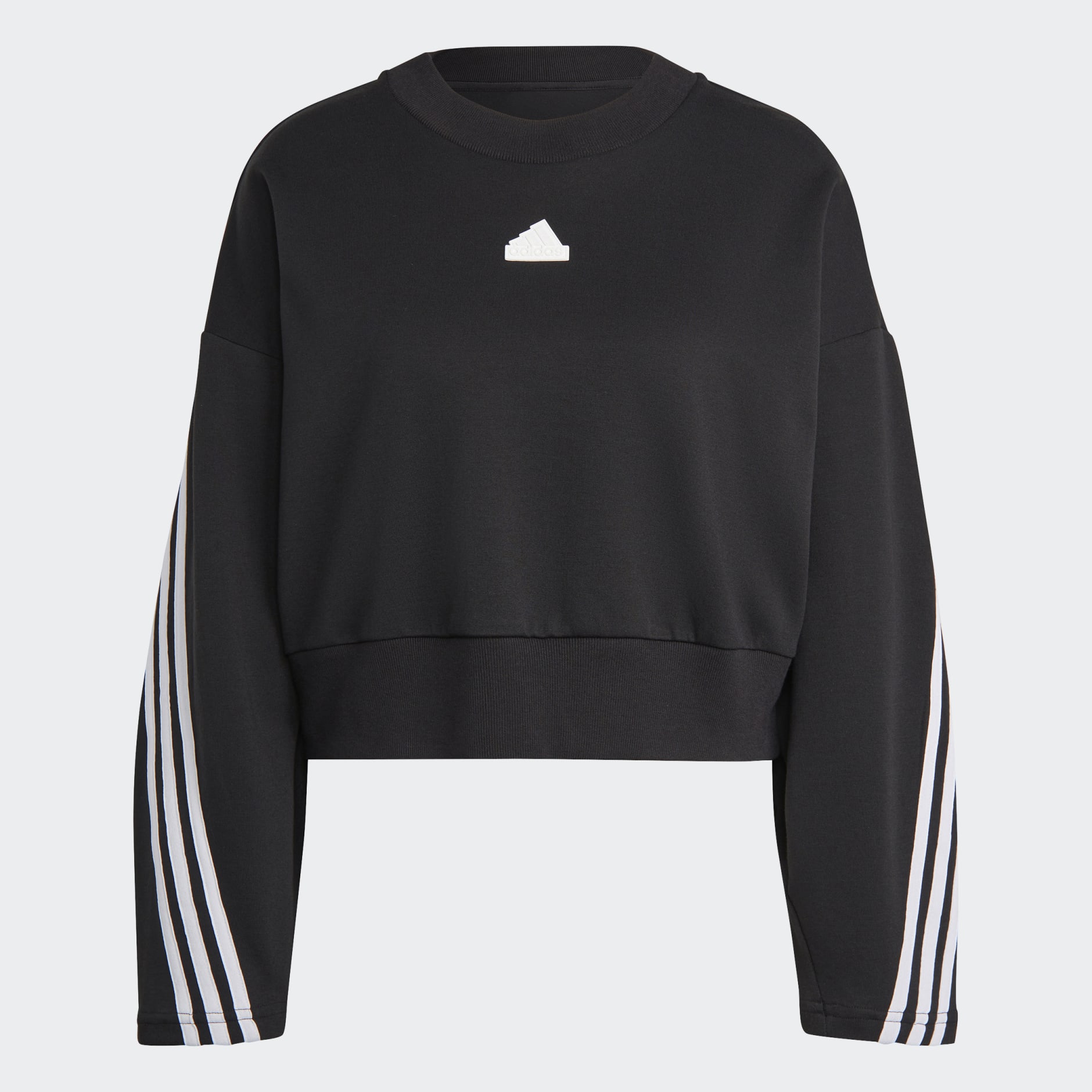 Clothing - Future Icons 3-Stripes Sweatshirt - Black | adidas South Africa