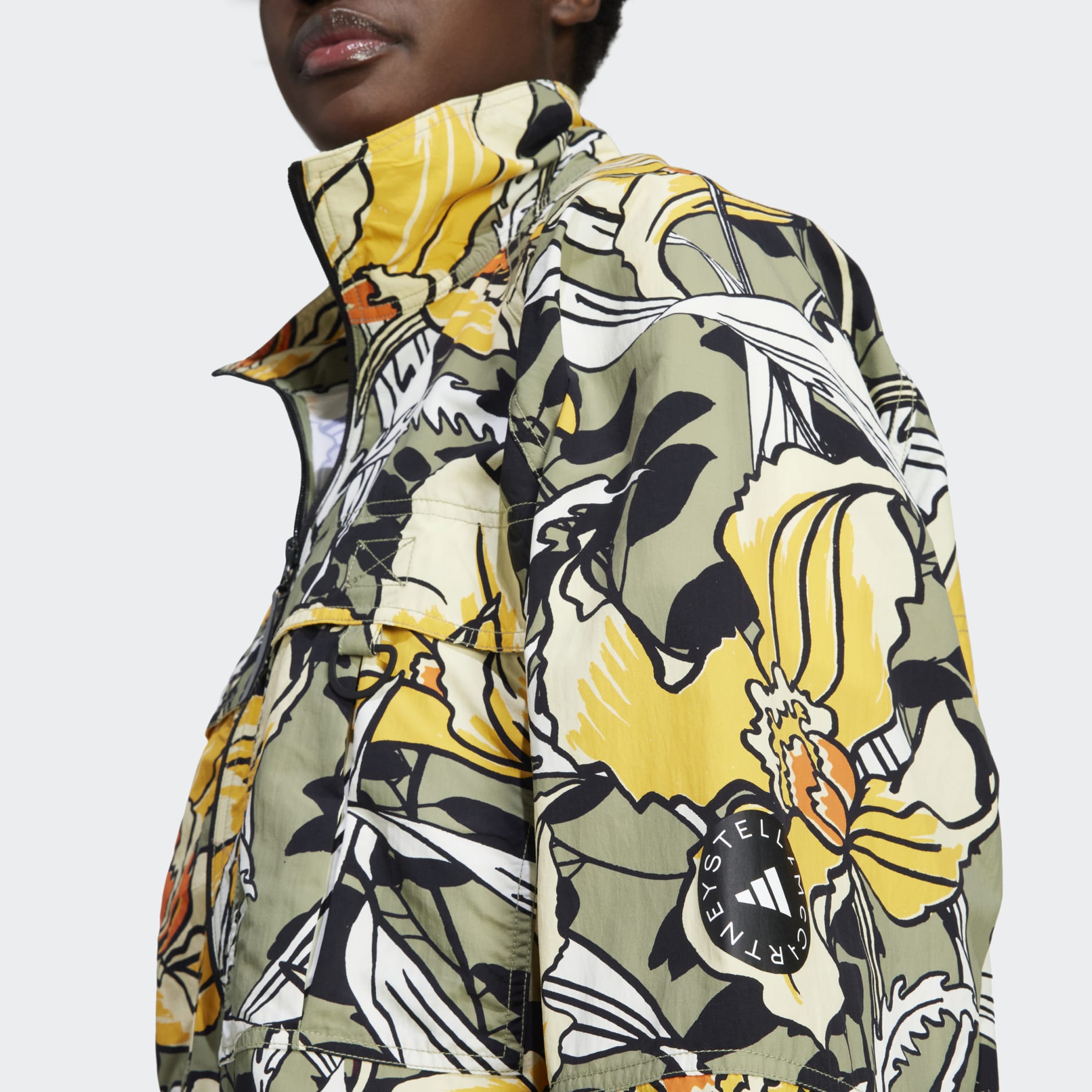 TruePace printed track jacket in multicoloured - Adidas By Stella Mc  Cartney